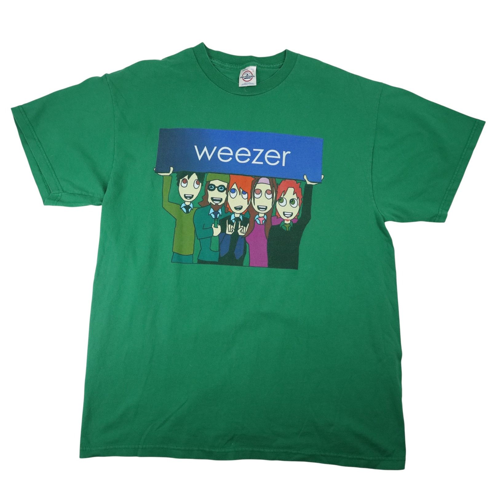 Vintage Vintage Y2k Weezer Cartoon Group Photo Band Tee Size US L / EU 52-54 / 3 - 1 Thumbnail