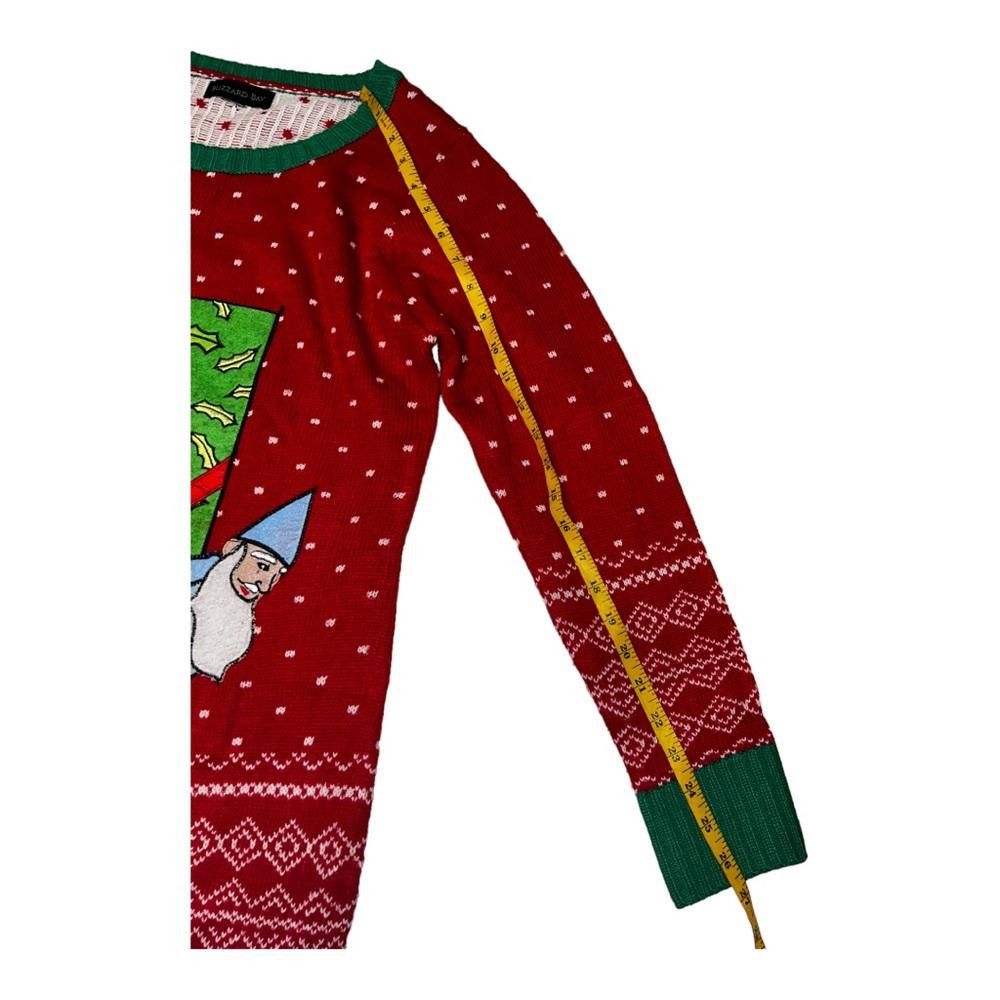 Designer Elves Holding Present Pouch Ugly Holiday Sweater Medium Size M / US 6-8 / IT 42-44 - 5 Thumbnail