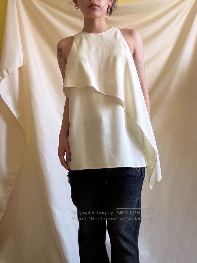 Helmut Lang Helmut Lang Asymmetric Cut Top Size S / US 4 / IT 40 - 2 Thumbnail