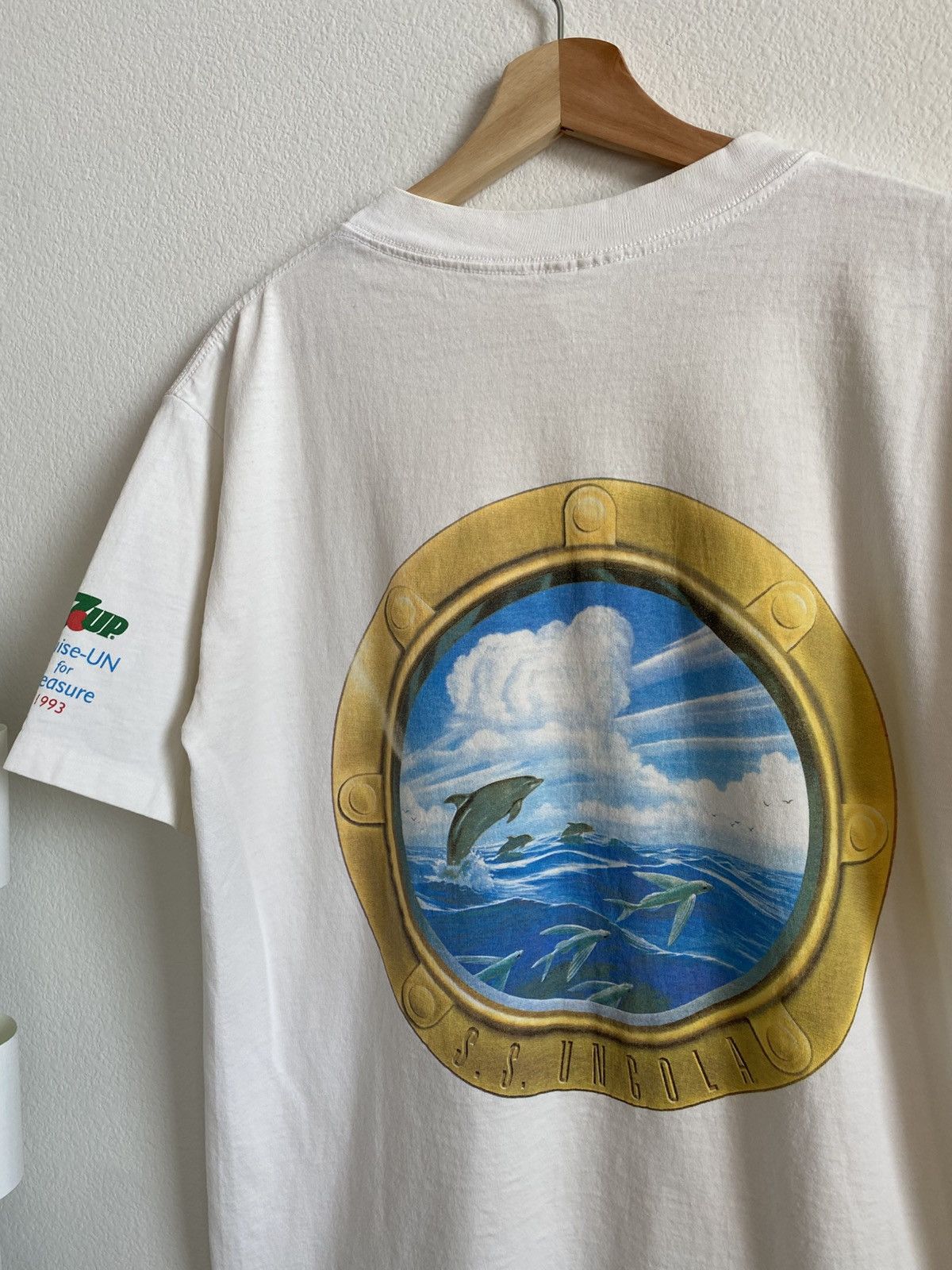 Vintage Vintage 90s 1993 7 Up Submarine Tee Size US XL / EU 56 / 4 - 4 Thumbnail