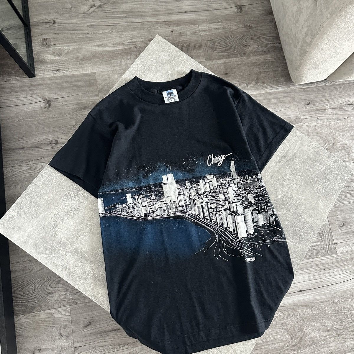 Vintage Vintage 80s San Segal Sportswear Chicago city AOP tee rare Size US M / EU 48-50 / 2 - 4 Thumbnail