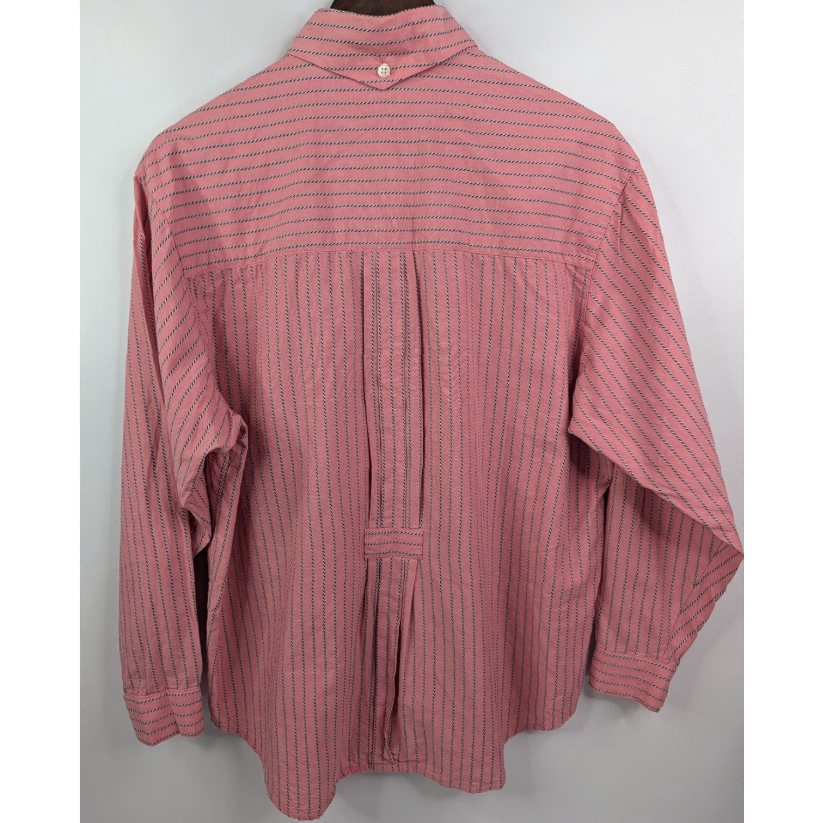 Levi's Vtg Levi’s Dockers Pink Striped Cotton Button Long Sleeve Western Shirt Size M / US 6-8 / IT 42-44 - 4 Thumbnail
