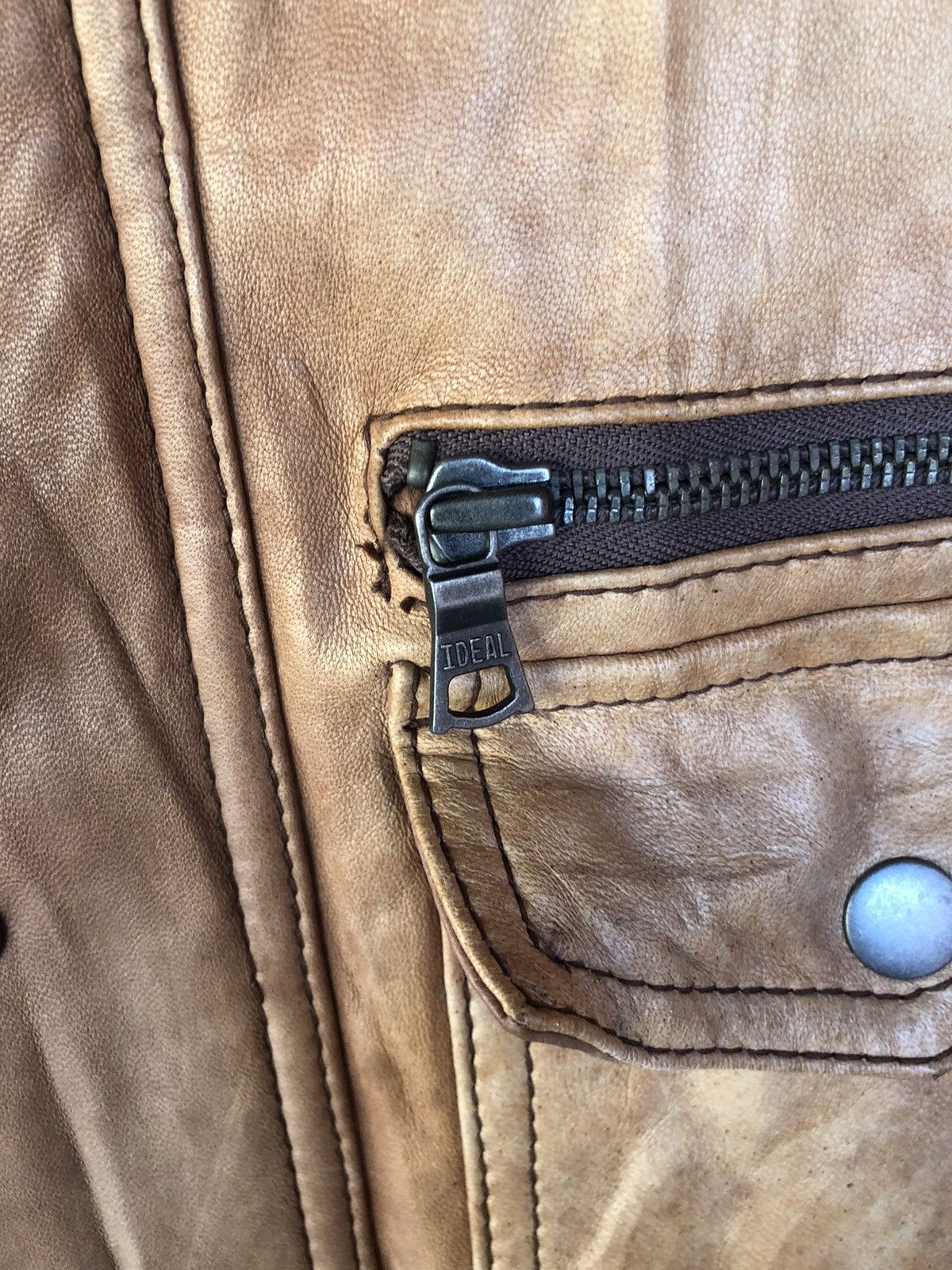If Six Was Nine × Japanese Brand Vintage S.Train Leather Ride Jacket Size US S / EU 44-46 / 1 - 4 Thumbnail