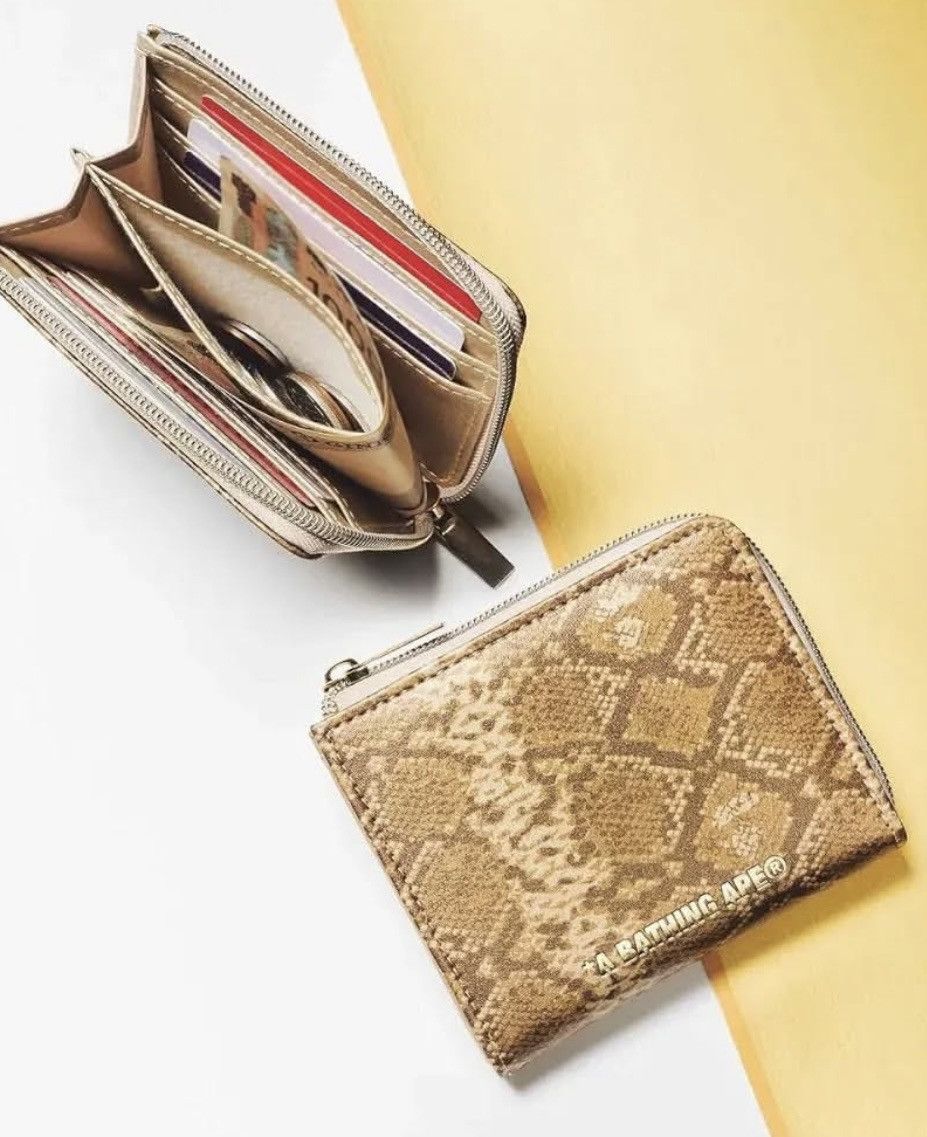 Bape A Bathing Ape BAPE SNAKE PATTERN Wallet Size ONE SIZE - 3 Thumbnail