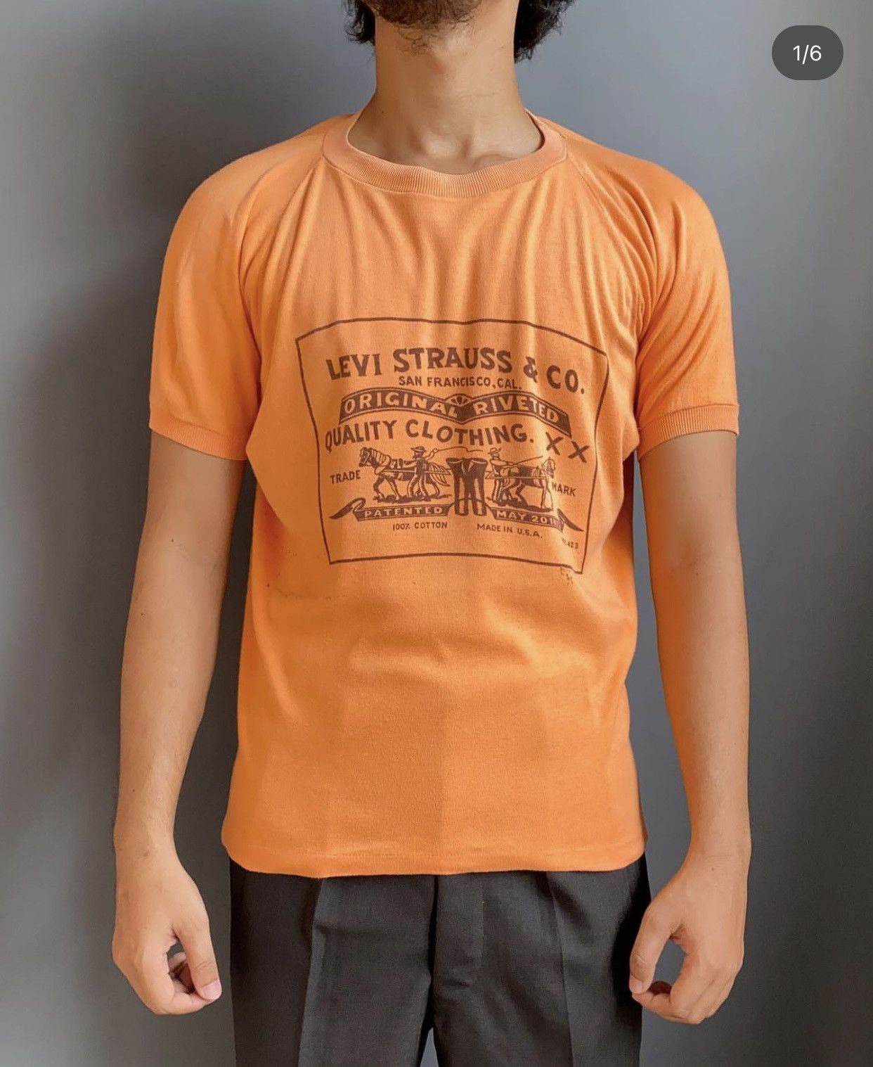Levi's × Vintage 💥Very Rare 70s Levis Baggy T shirt Size US L / EU 52-54 / 3 - 5 Thumbnail