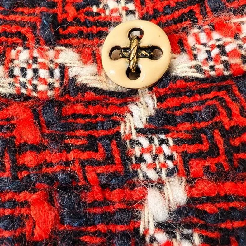 Gucci Gucci White and red braided plaid skirt Size 25" / US 0 / IT 36 - 5 Thumbnail