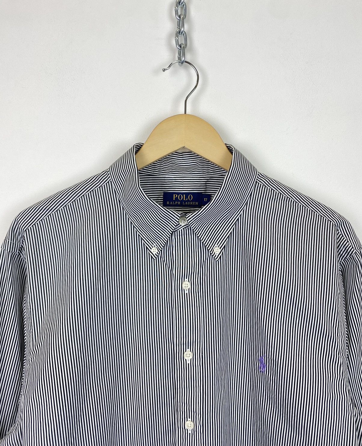 Polo Ralph Lauren Polo Ralph Lauren Striped Dress Formal Shirt Size 17 Size US XXL / EU 58 / 5 - 2 Thumbnail