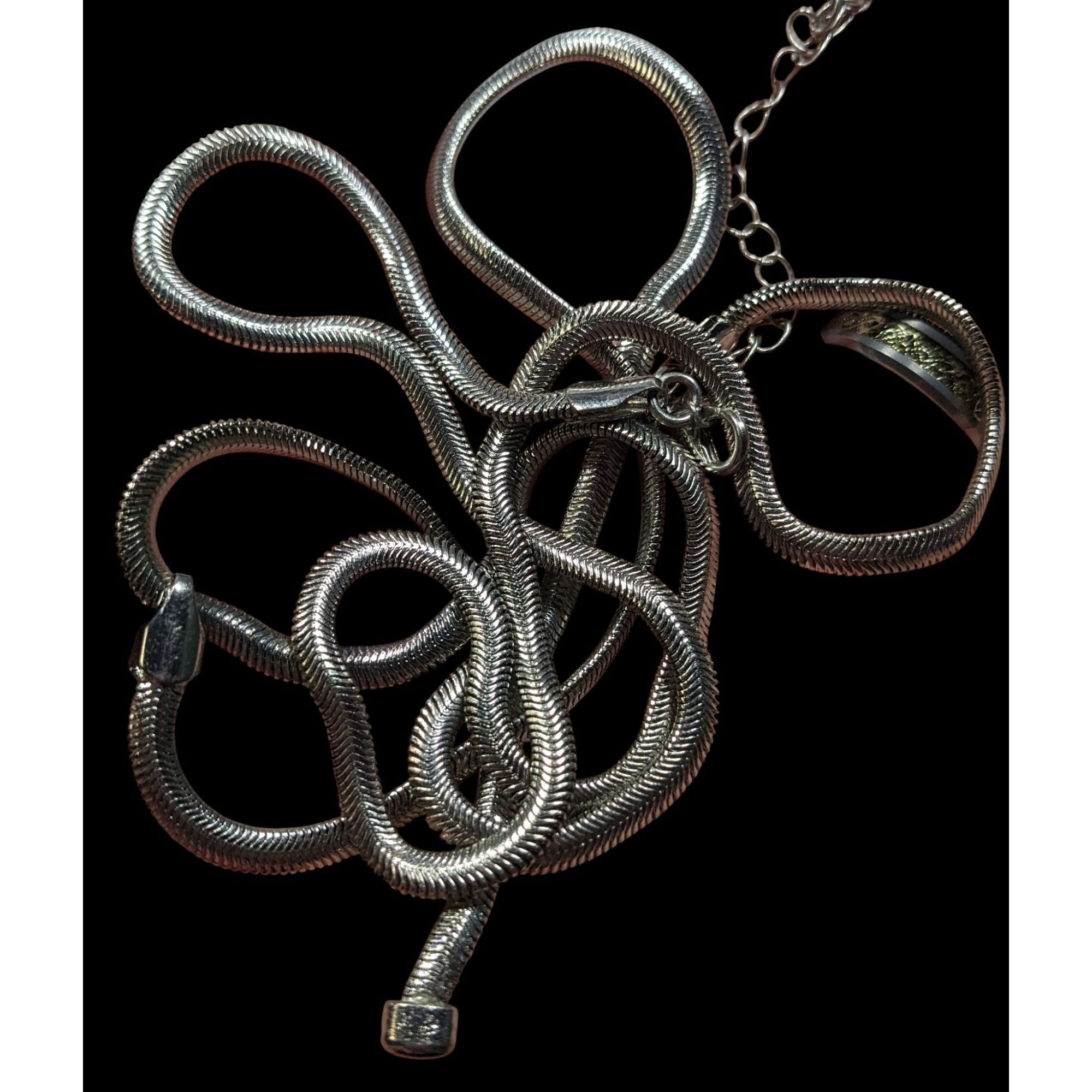 Other Elegant Glam Silver Tone Snake Chain Y Drop Necklace Size ONE SIZE - 6 Thumbnail