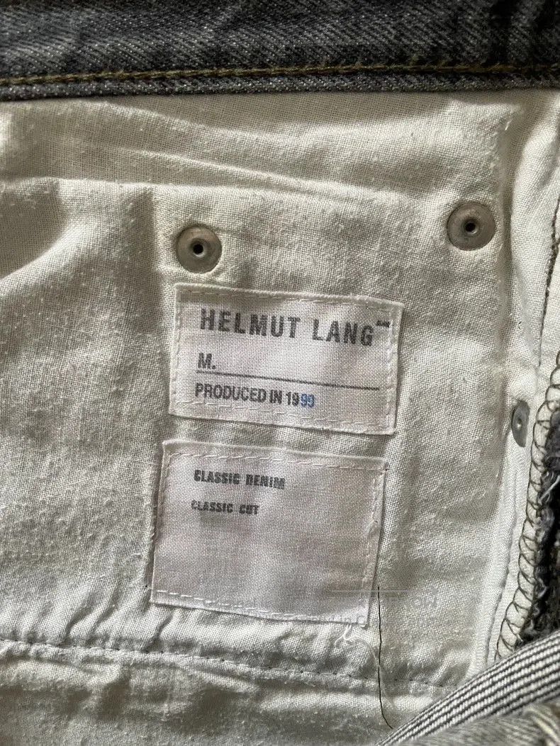 Helmut Lang Helmut Lang Gray Black Raw Denim Jeans. Size US 33 - 4 Thumbnail
