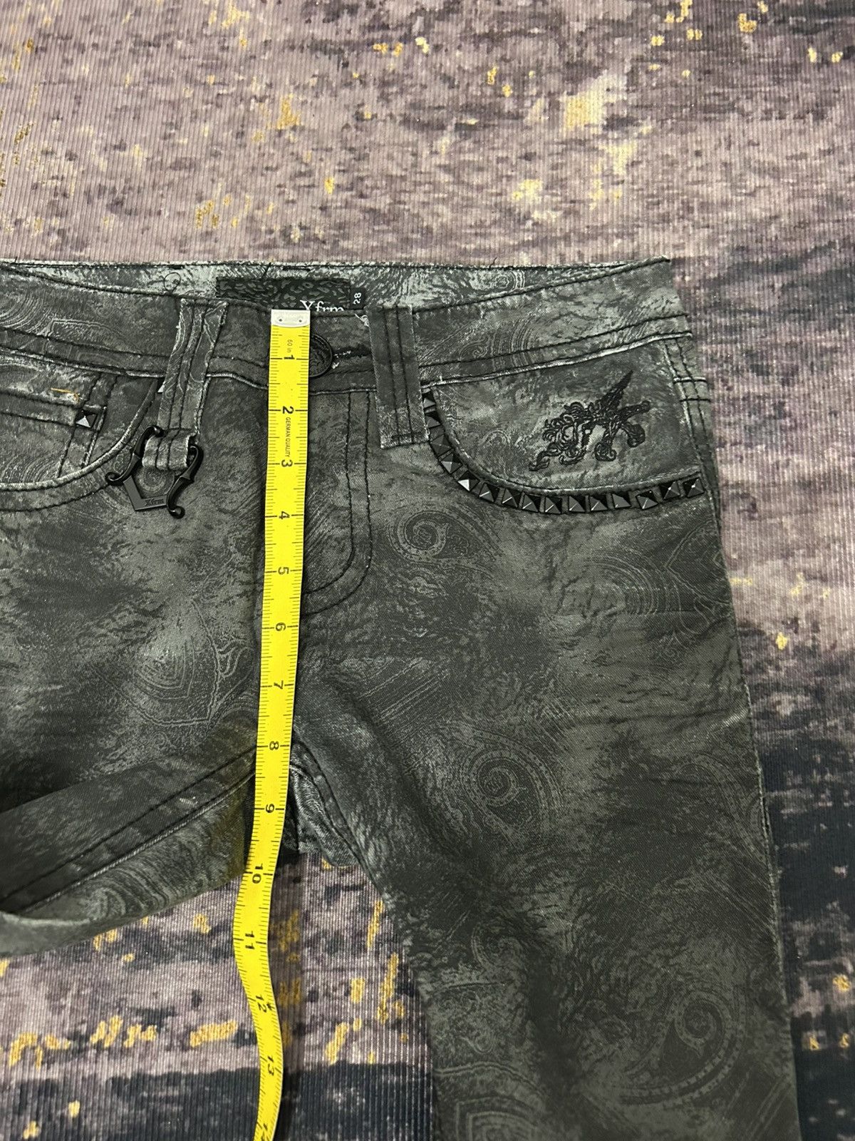 Beauty Beast Xfrm Paisley Studded Pants Size US 28 / EU 44 - 20 Thumbnail