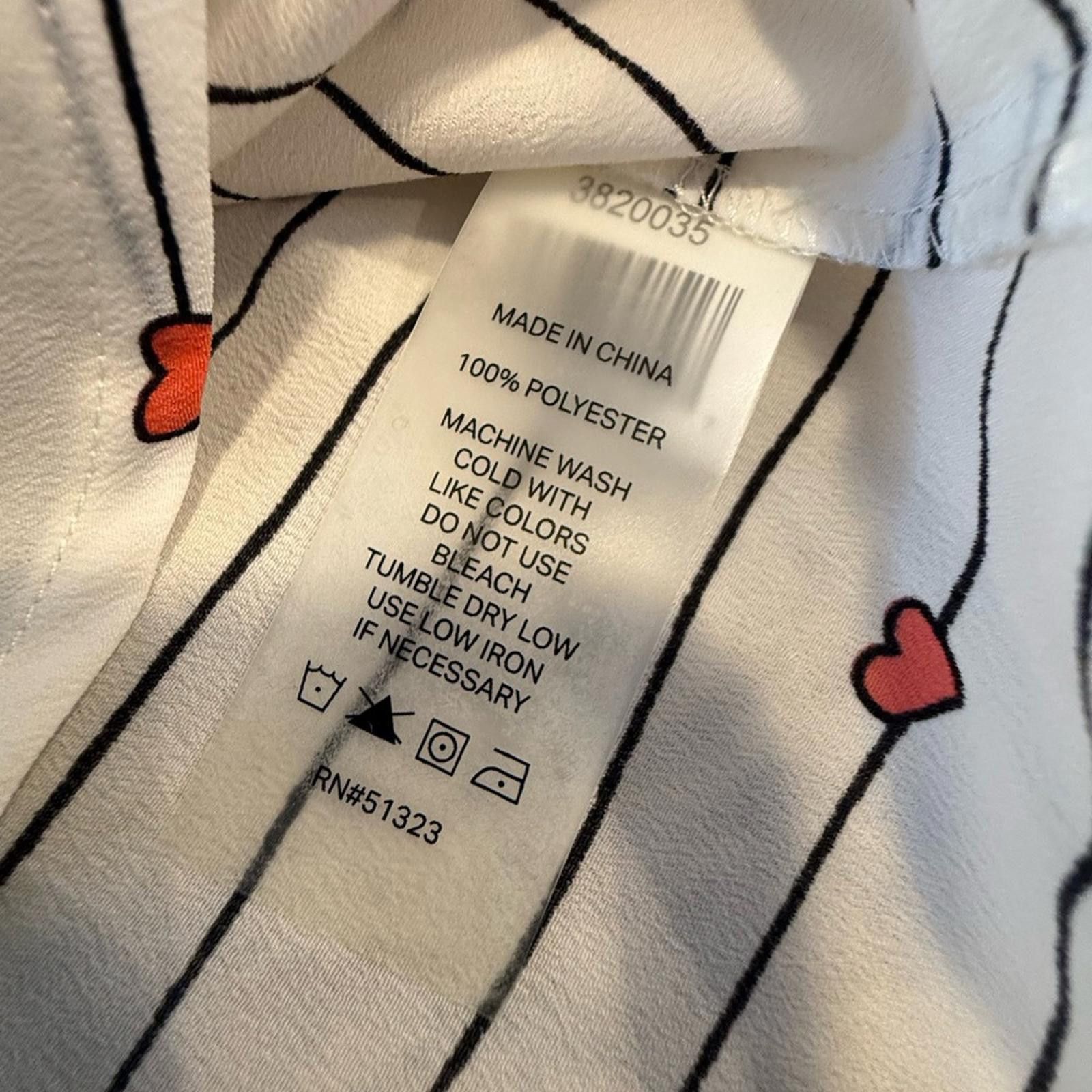 Other Court & Rowe heart striped ruffled button up top SZ XXS Size XXS / US 00 / IT 34 - 7 Thumbnail
