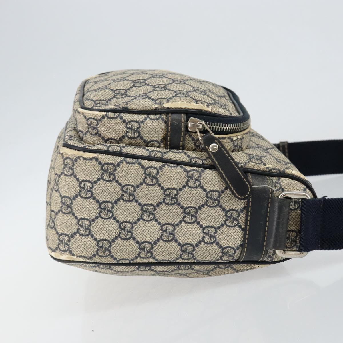 Gucci GUCCI GG Supreme Shoulder Bag Pvc Navy Gold Size ONE SIZE - 4 Thumbnail