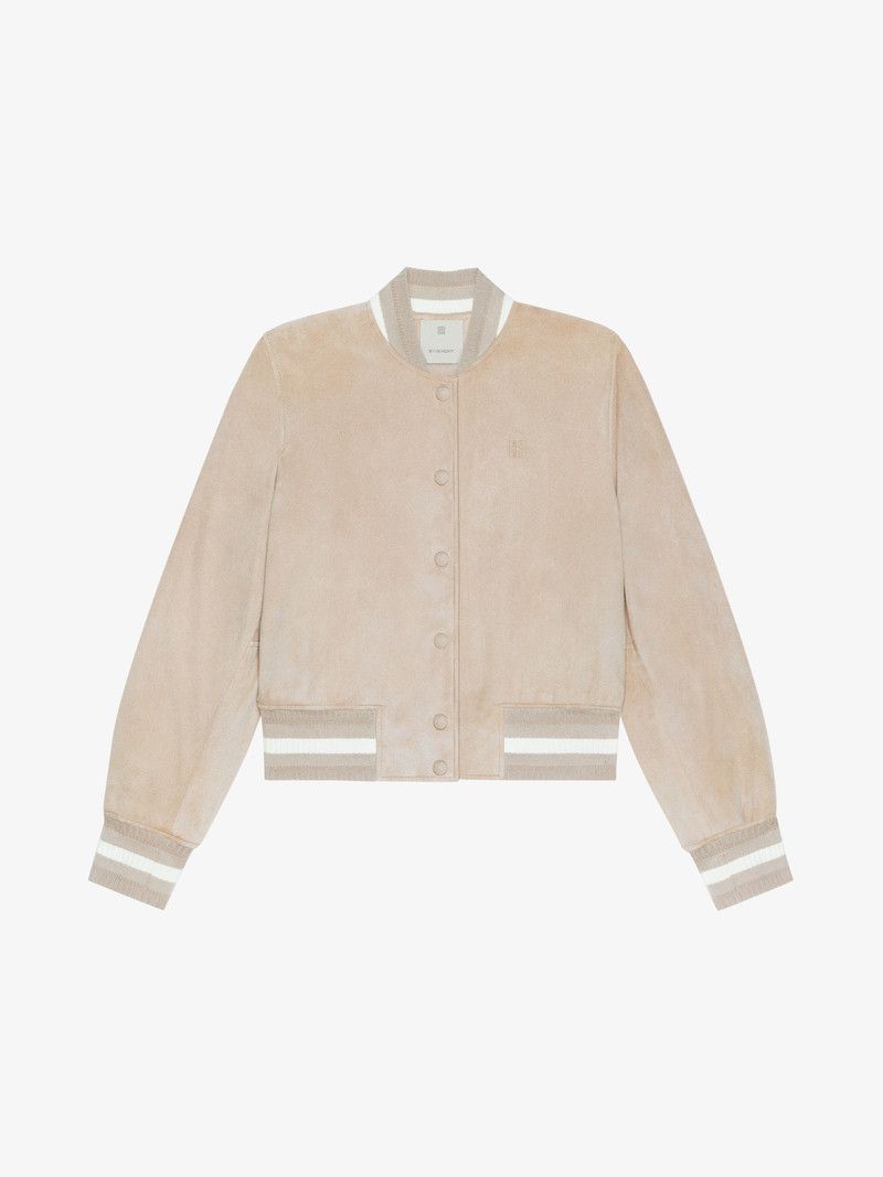 Givenchy o1n1vont0326 Varsity Jacket in Beige Size XXS / US 00 / IT 34 - 1 Thumbnail