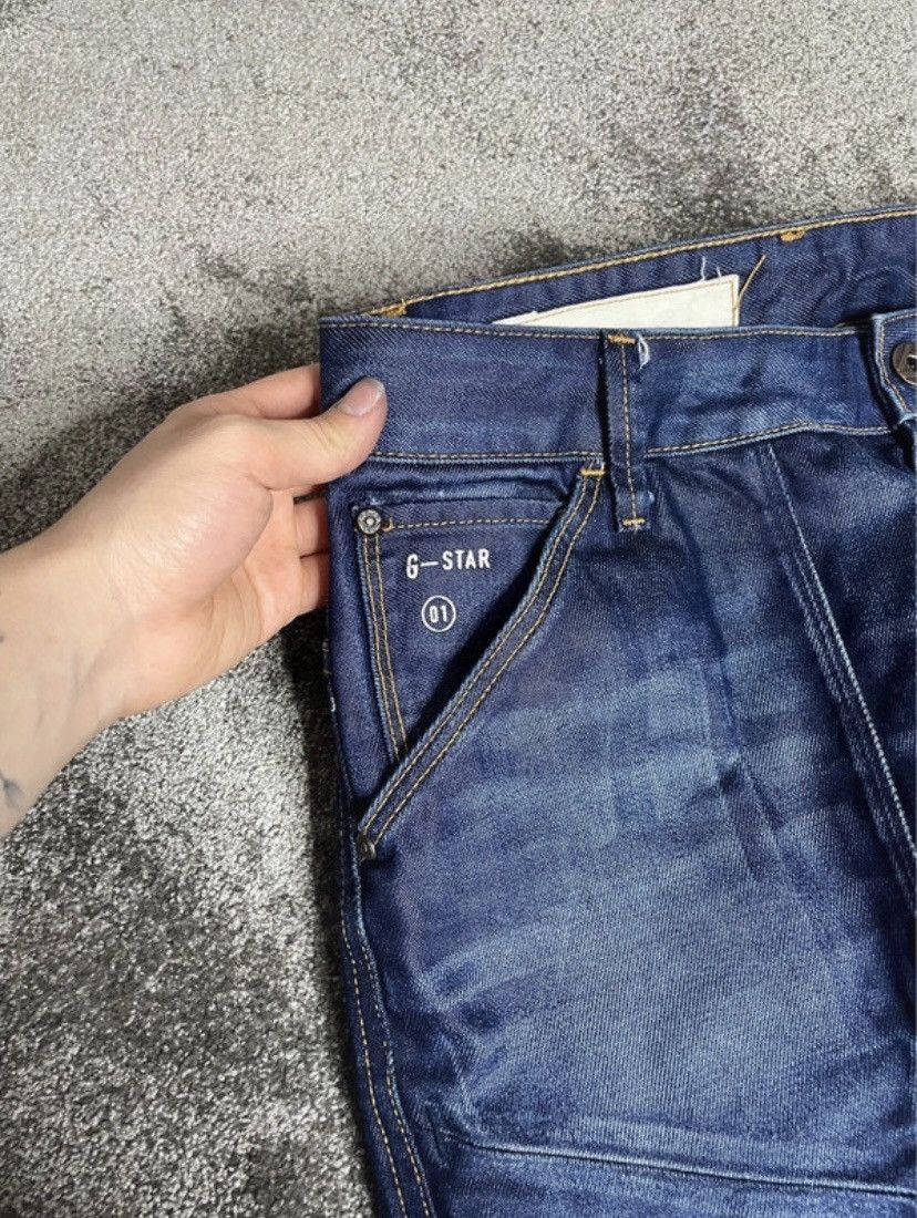 G-Star G-Star Raw Ranch 5620 3D Tareped Jeans Dark Indigo Denim Size US 34 / EU 50 - 7 Thumbnail