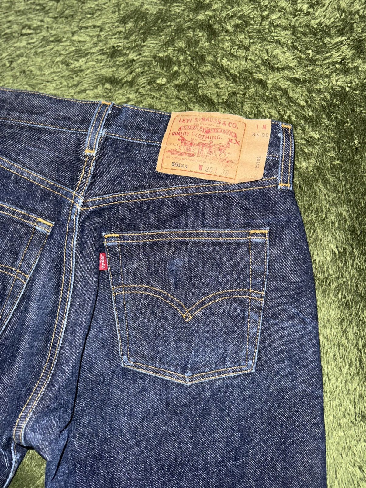 Levi's [30×36] Levi’s 501XX MADE IN USA Sashiko Custom Denim Pants Size US 30 / EU 46 - 11 Thumbnail