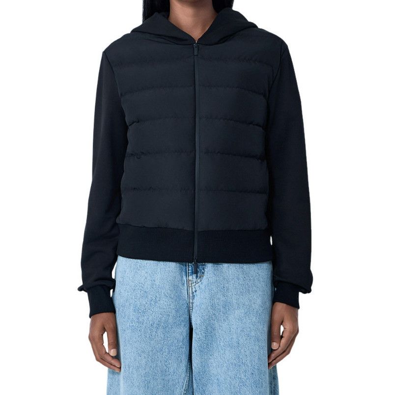 MONCLER Women's Black Cotton Cardigan New (Women's size:L;)