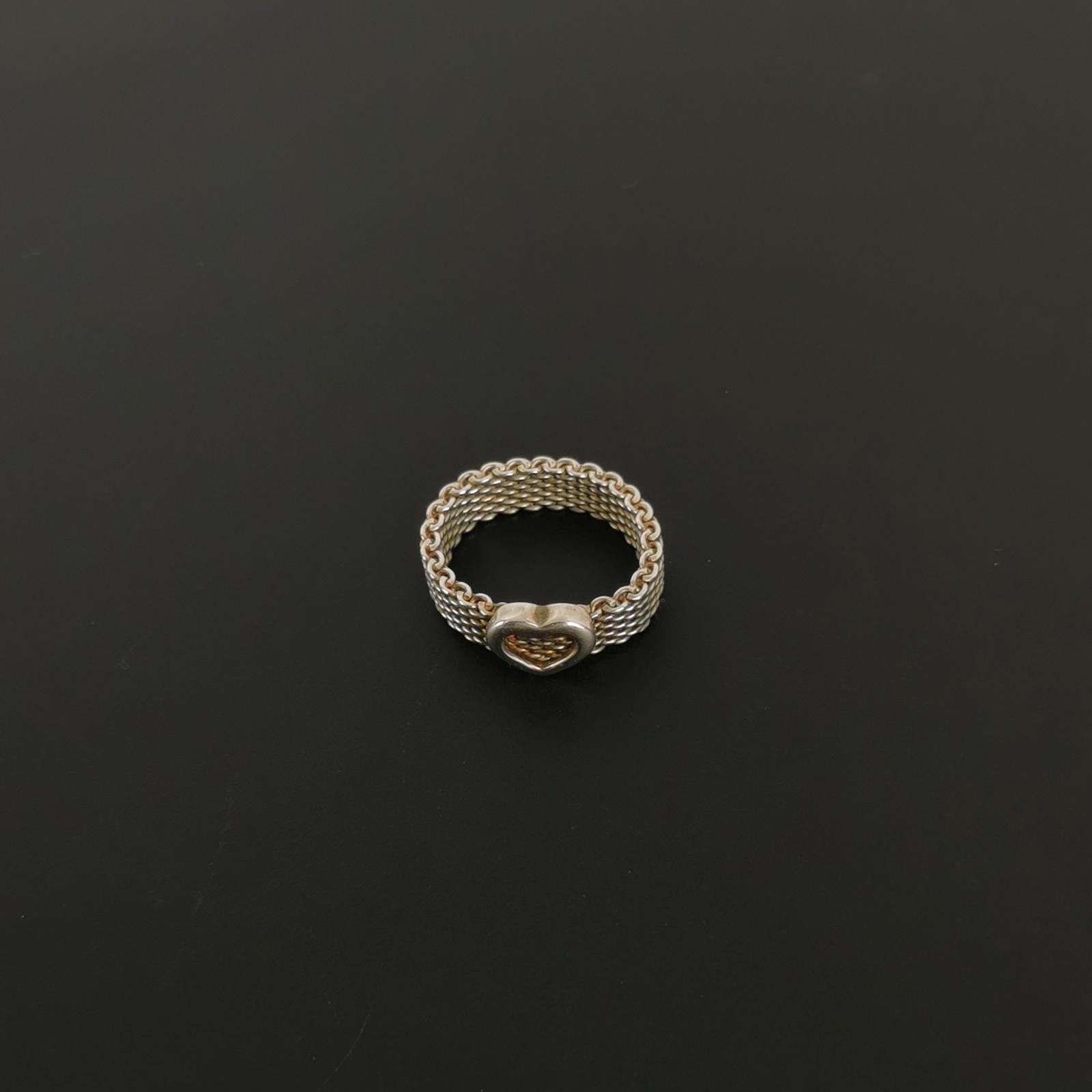 Tiffany & Co. Tiffany & Co. S925 heart-shaped ring size 16 -z2505 Size ONE SIZE - 4 Thumbnail
