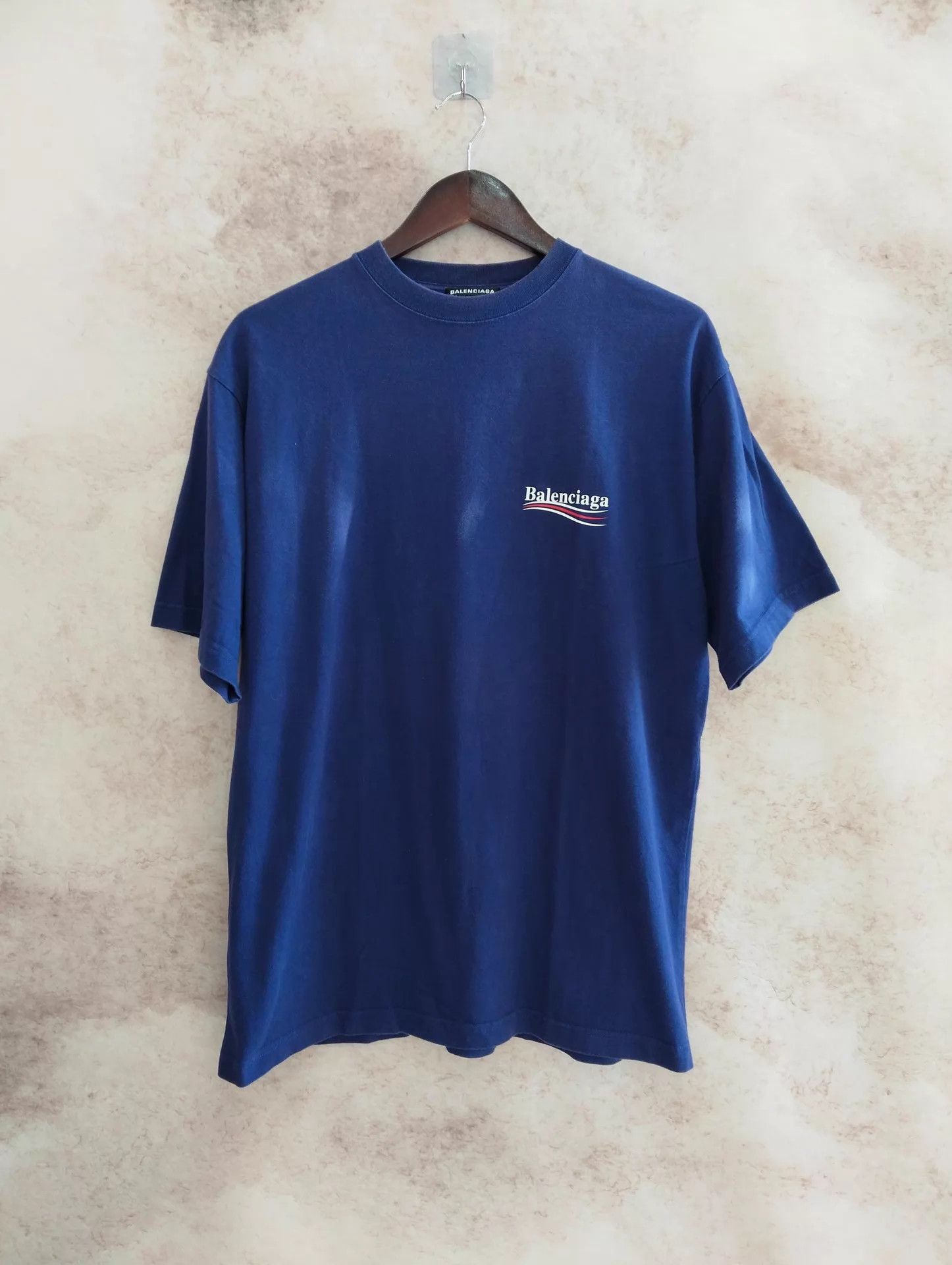 Balenciaga Balenciaga Coke Short Sleeve T-Shirt Deep Blue XXS Size US XXS / EU 40 - 1 Thumbnail