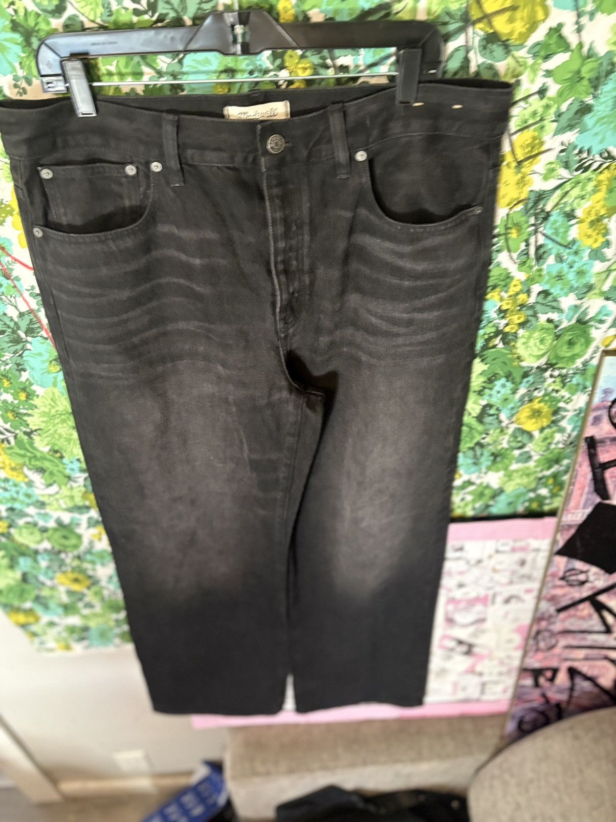 Madewell Madewell “Low-Slung Baggy” jeans in black wash. Size US 30 / EU 46 - 5 Thumbnail