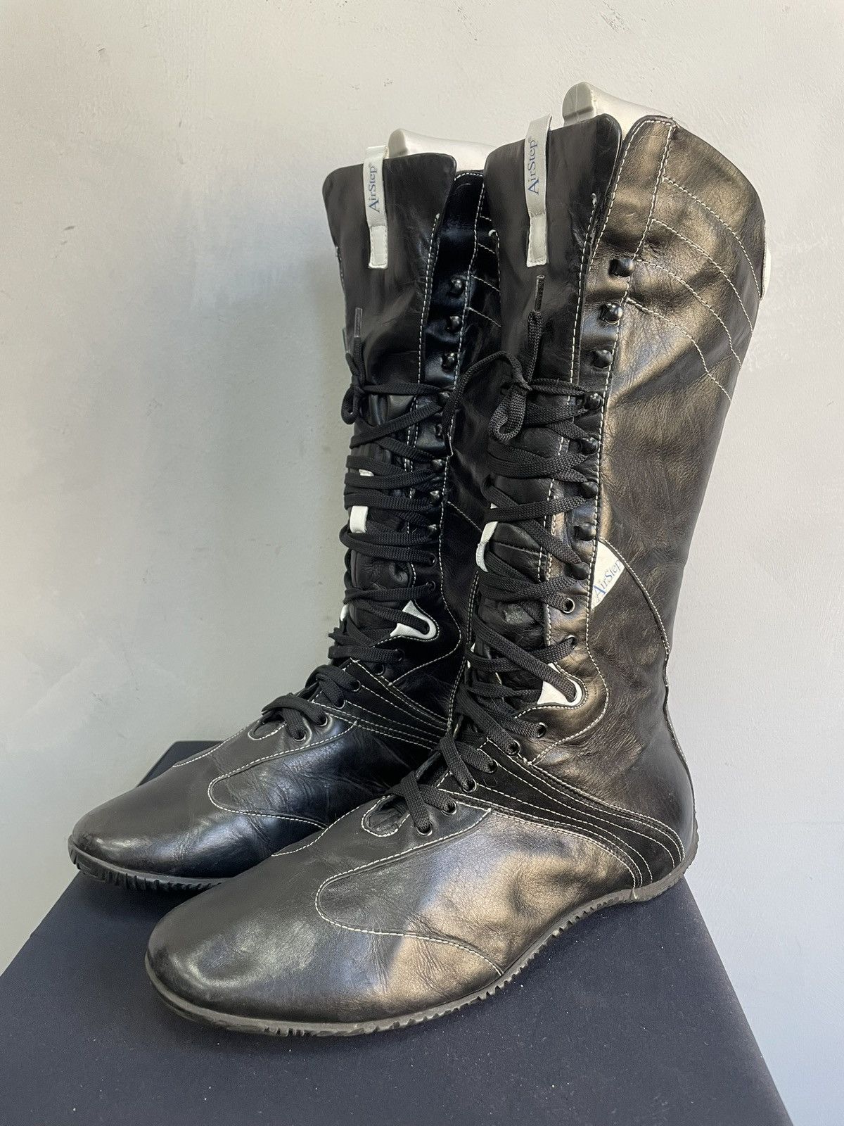 Airstep leather boxing western boots archive 2000s