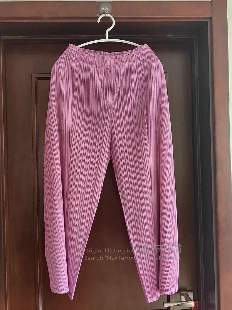 Issey Miyake Issey Miyake size:3 Pink Purple Statement Pants Size 31" - 2 Thumbnail