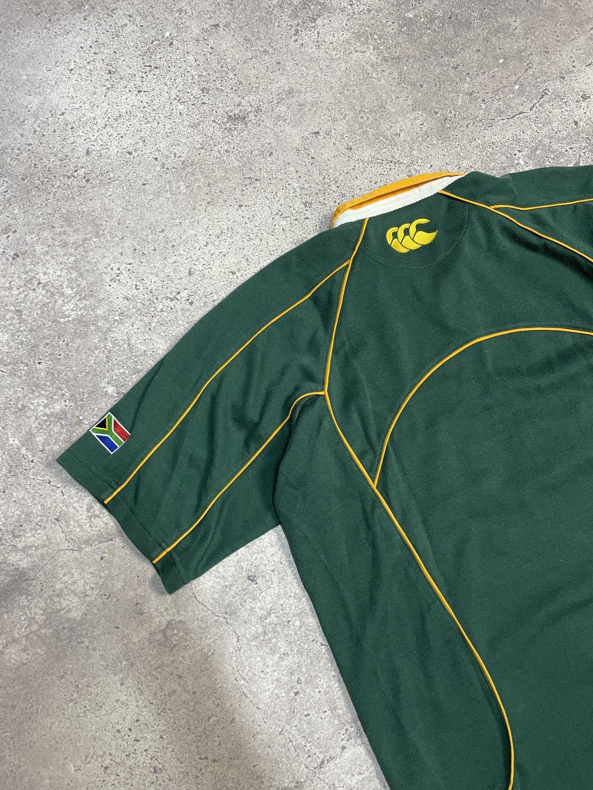 Nike Vintage Nike Rugby South Africa Y2K Striped Polo Size US L / EU 52-54 / 3 - 6 Thumbnail