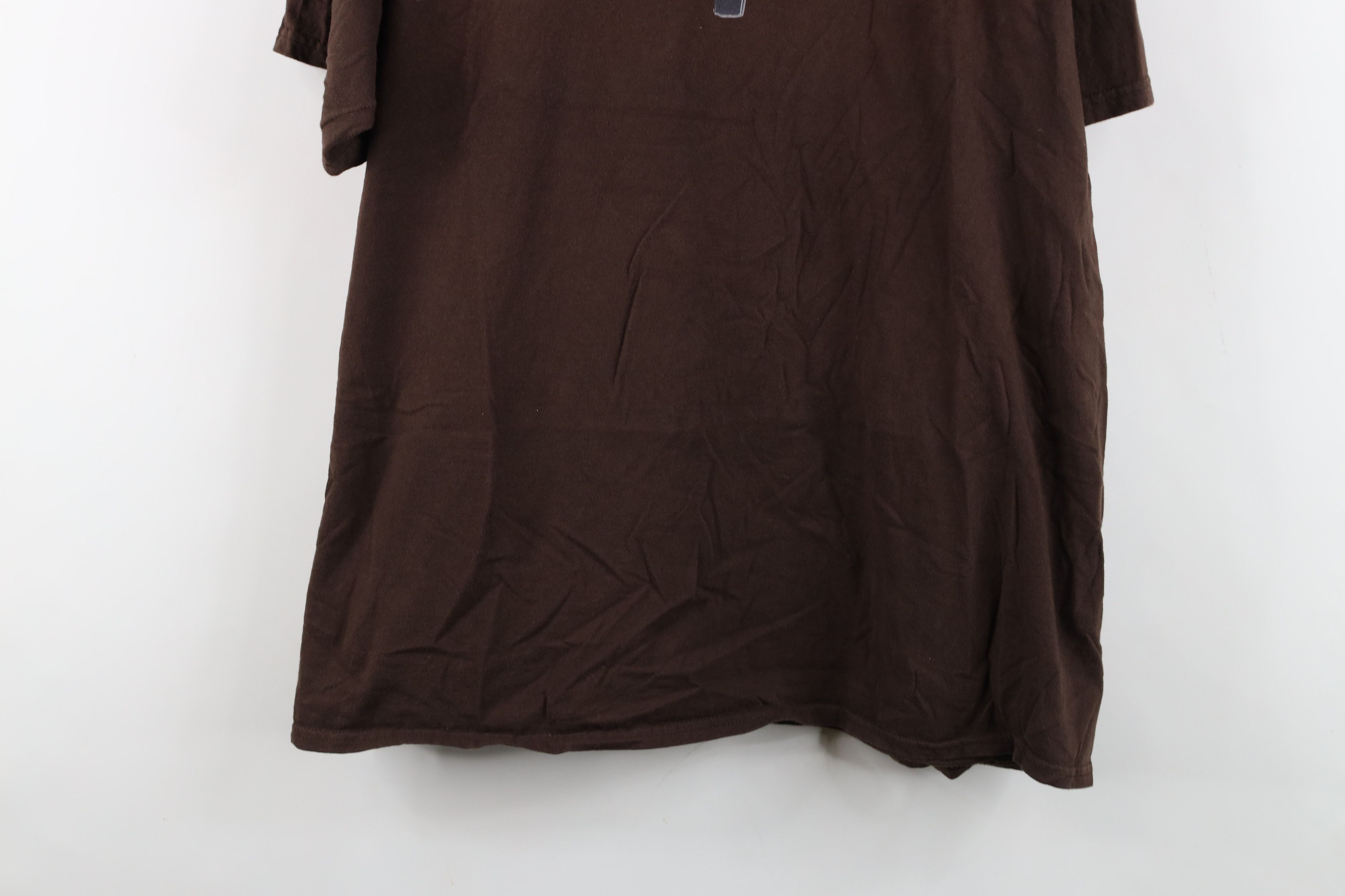 Vintage Vintage Streetwear Machine Gun Short Sleeve T-Shirt Brown Size US XL / EU 56 / 4 - 3 Thumbnail