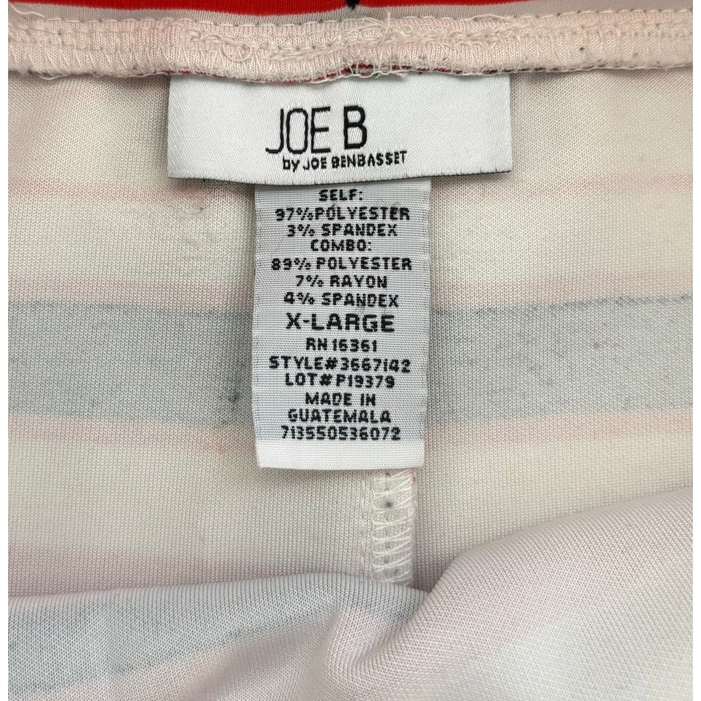 Other Joe B Benbasset Red Black White Striped Maxi Skirt XL Size 41" - 9 Thumbnail