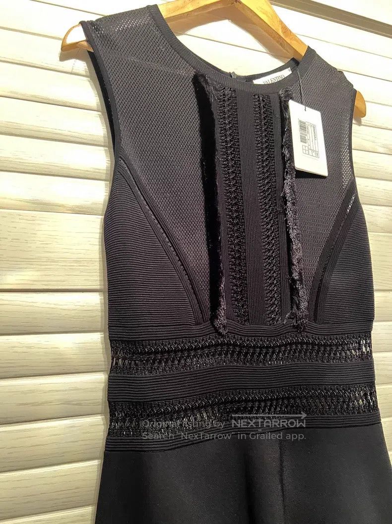 Valentino Valentino Main line black knitted sundress Size L / US 10 / IT 46 - 5 Thumbnail