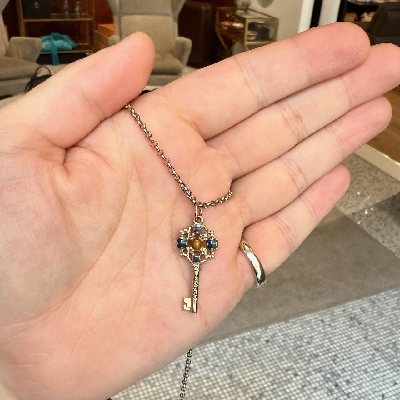 Chanel Chanel 2017 Key CC Chain Gold Necklace Size ONE SIZE - 2 Thumbnail