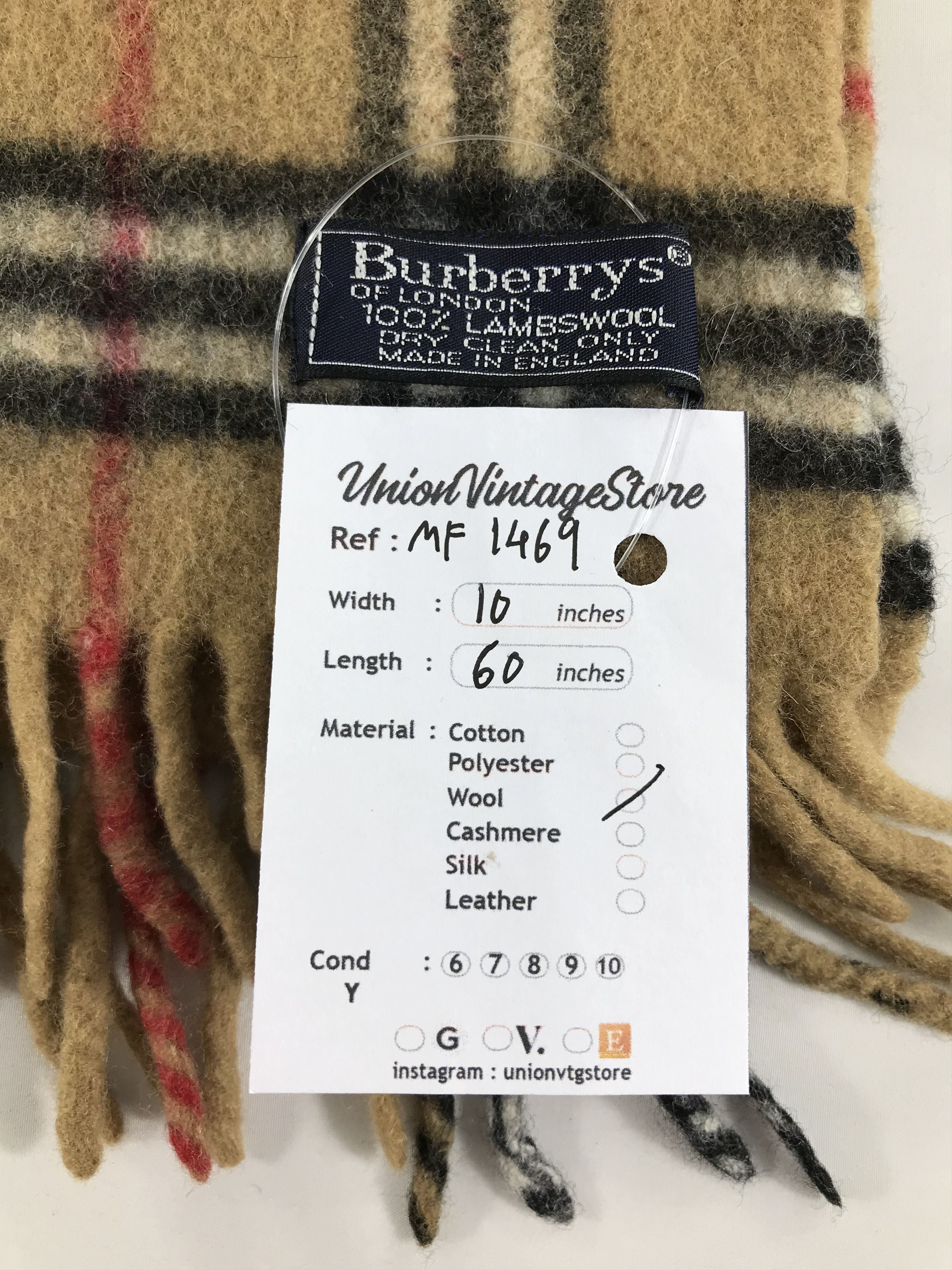 Burberry Vintage Burberry Scarf/Muffler/Neckwear MF1469 Size ONE SIZE - 4 Thumbnail