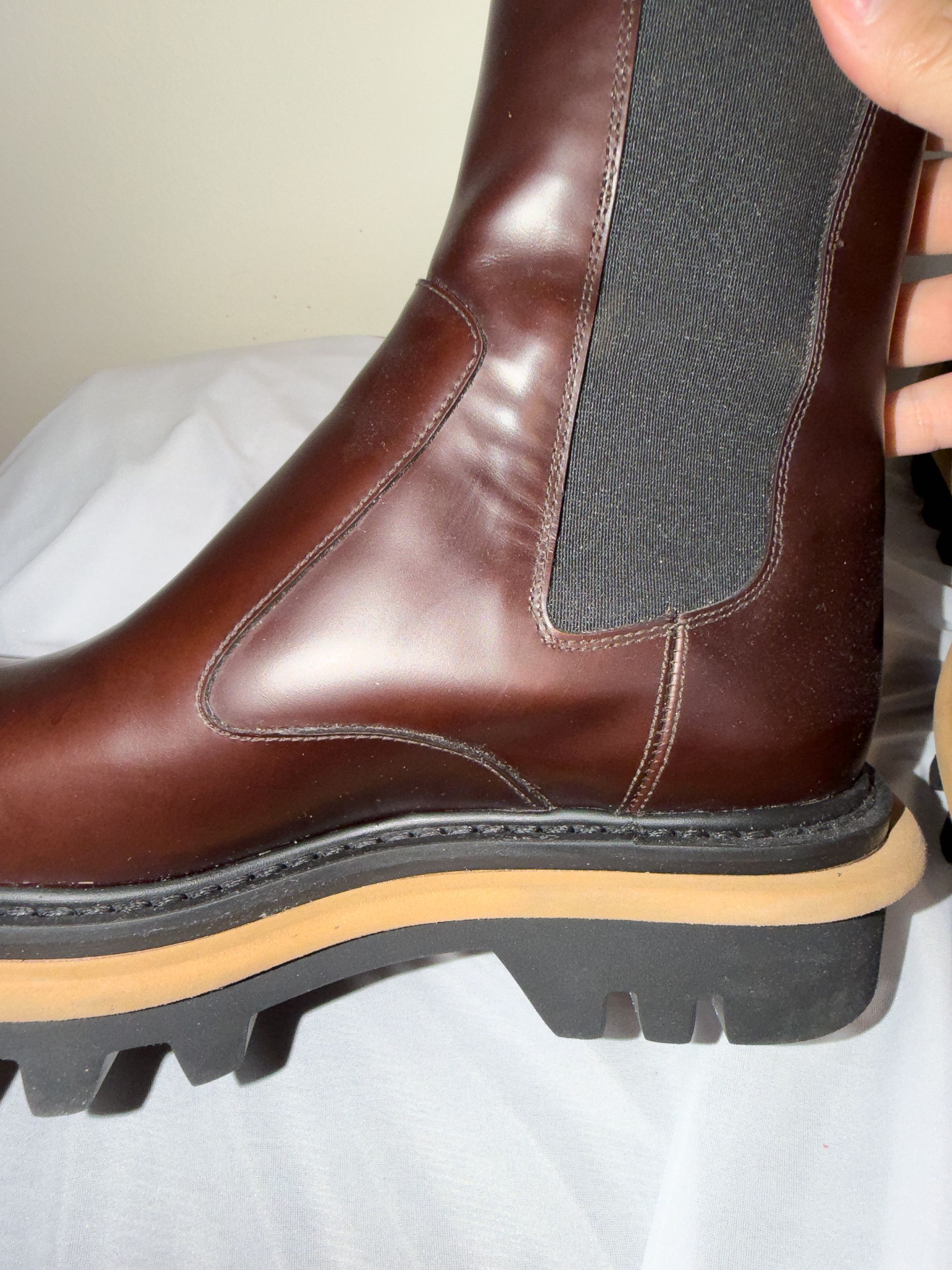 Dries Van Noten FW22 Brown Leather Chelsea Boots Size US 6.5 / EU 39-40 - 4 Thumbnail