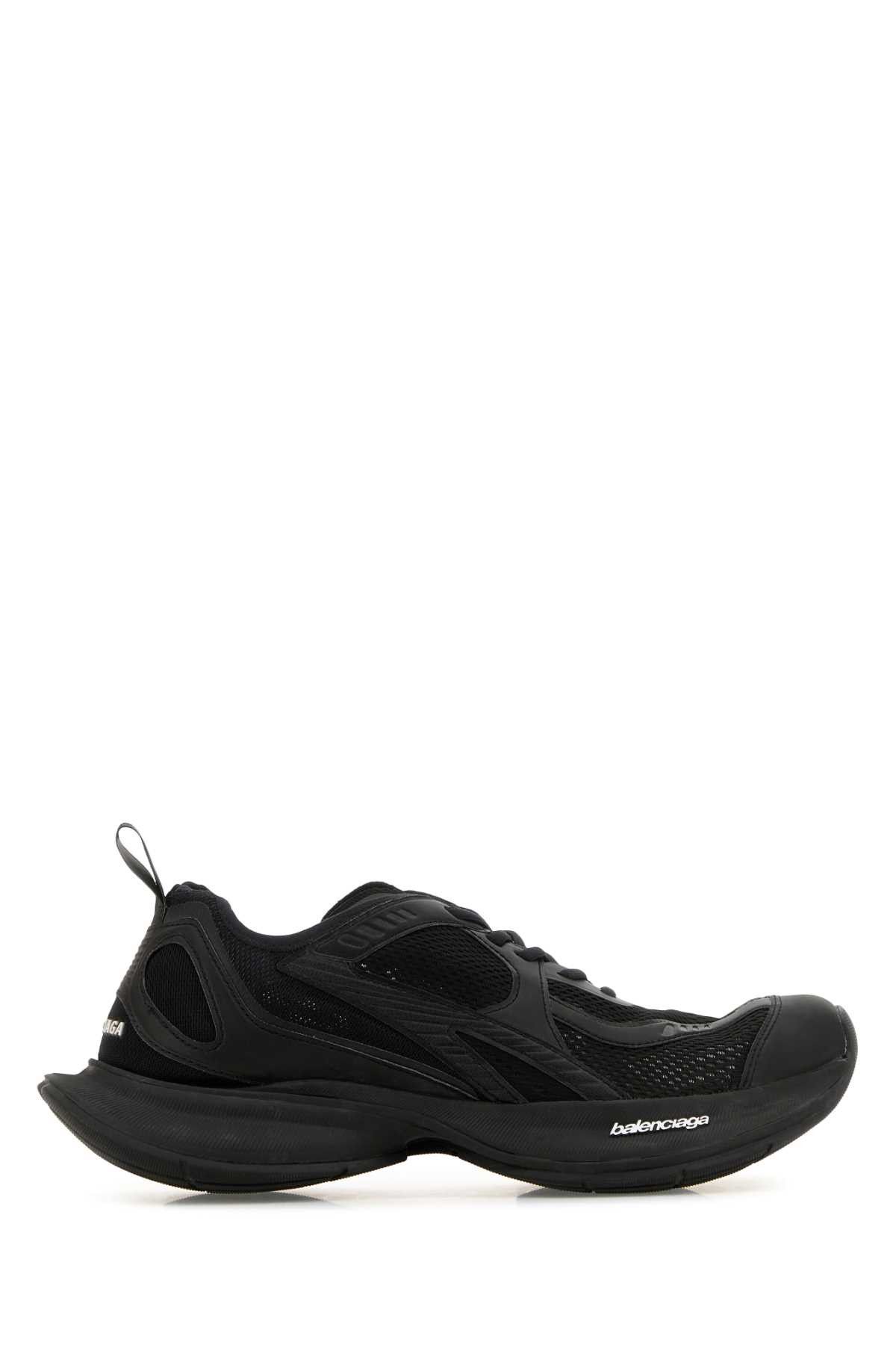Balenciaga Black Mesh And Rubber Circuit Sneakers Size US 11 / EU 44 - 1 Thumbnail