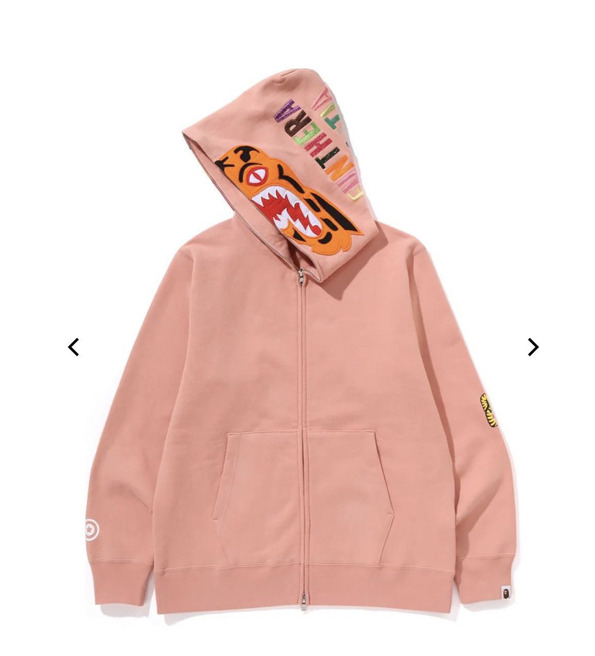 Bape Bape Salmon Pink Tiger Hoodie Size US L / EU 52-54 / 3 - 2 Thumbnail
