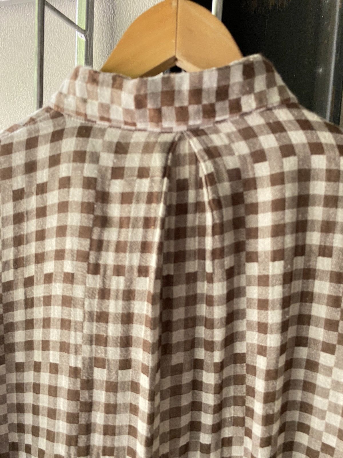 Issey Miyake Plantation brow plaid shirt Size M / US 6-8 / IT 42-44 - 7 Thumbnail