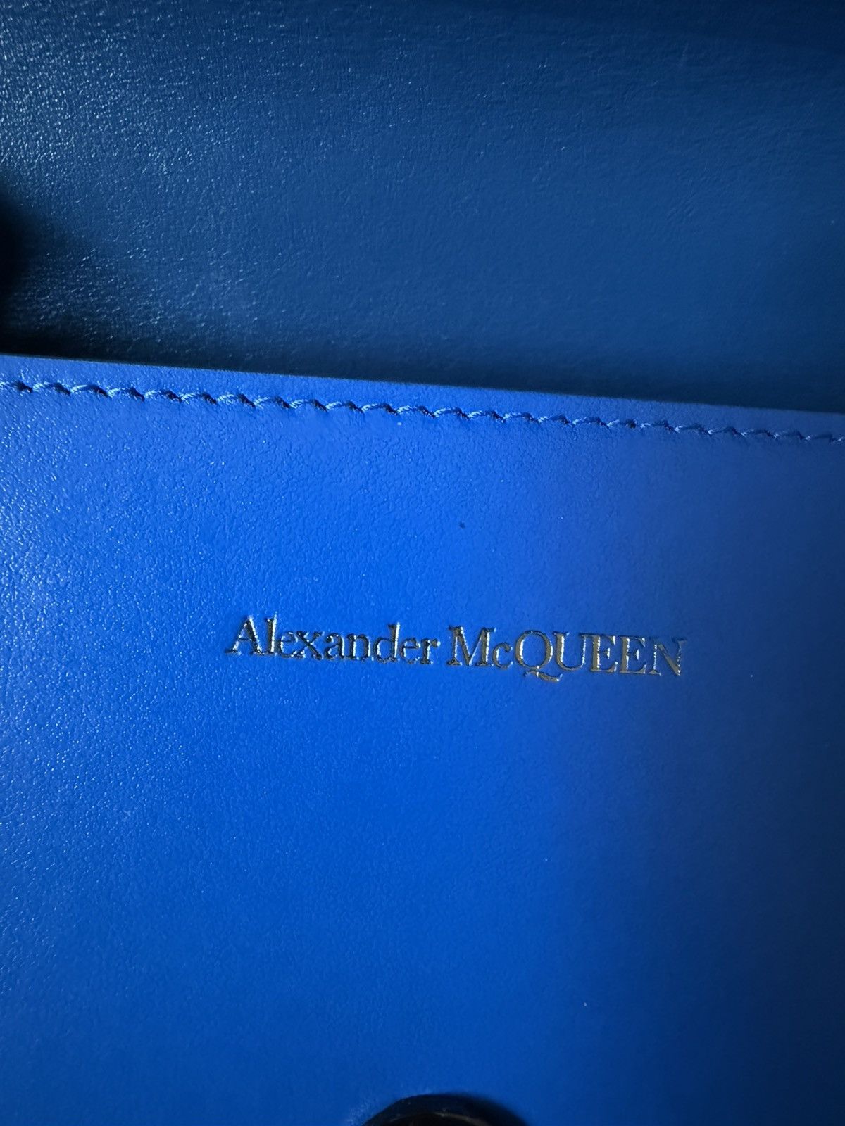 Alexander McQueen ALEXANDER MCQUEEN The Knuckle Satchel In Celestial Blue Size ONE SIZE - 6 Thumbnail