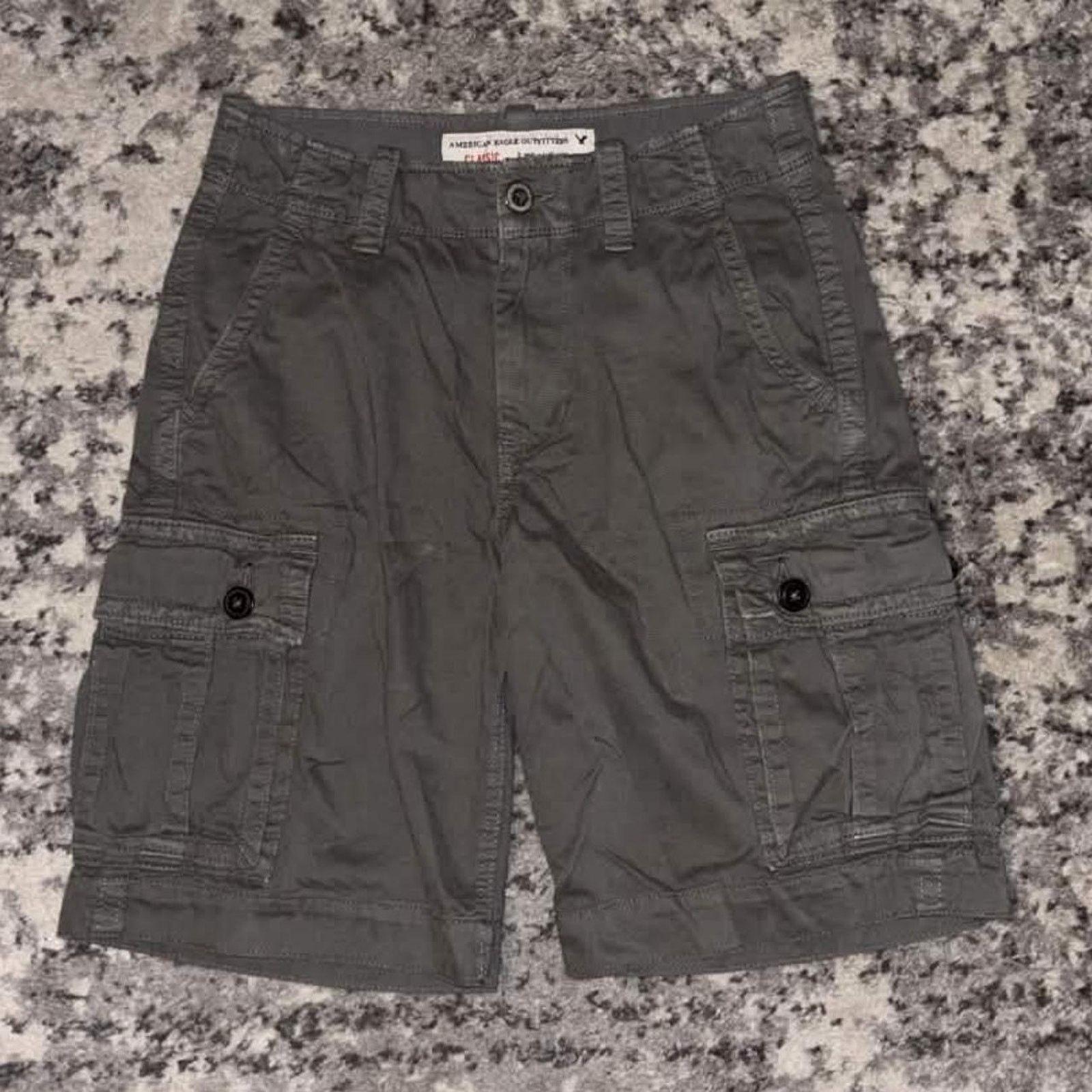 American Eagle Outfitters Y2K American Eagle Tactical Cargo Shorts Size US 28 / EU 44 - 1 Thumbnail