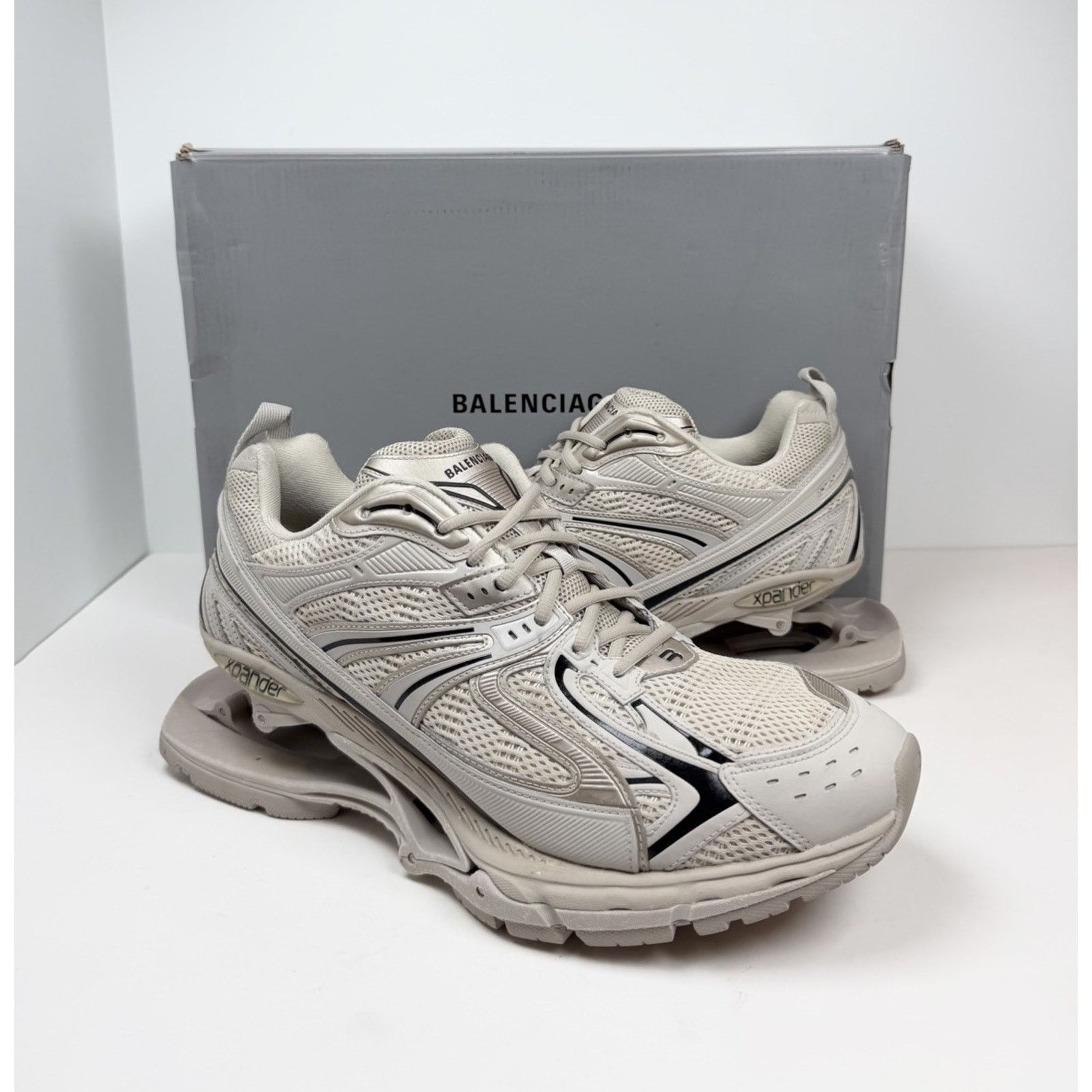 Balenciaga Size 46EU/13US - Balenciaga X-Pander Beige Mesh NEW Size US 13 / EU 46 - 2 Thumbnail