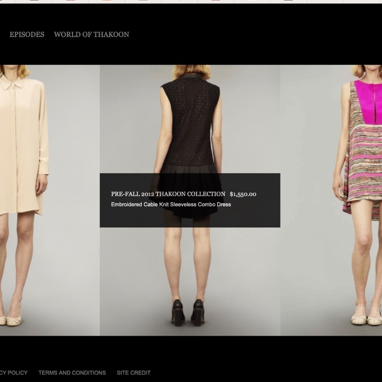 THAKOON NWT Thakoon Leather Collared Embroidered Cable Knit Dress Size S / US 4 / IT 40 - 14 Thumbnail
