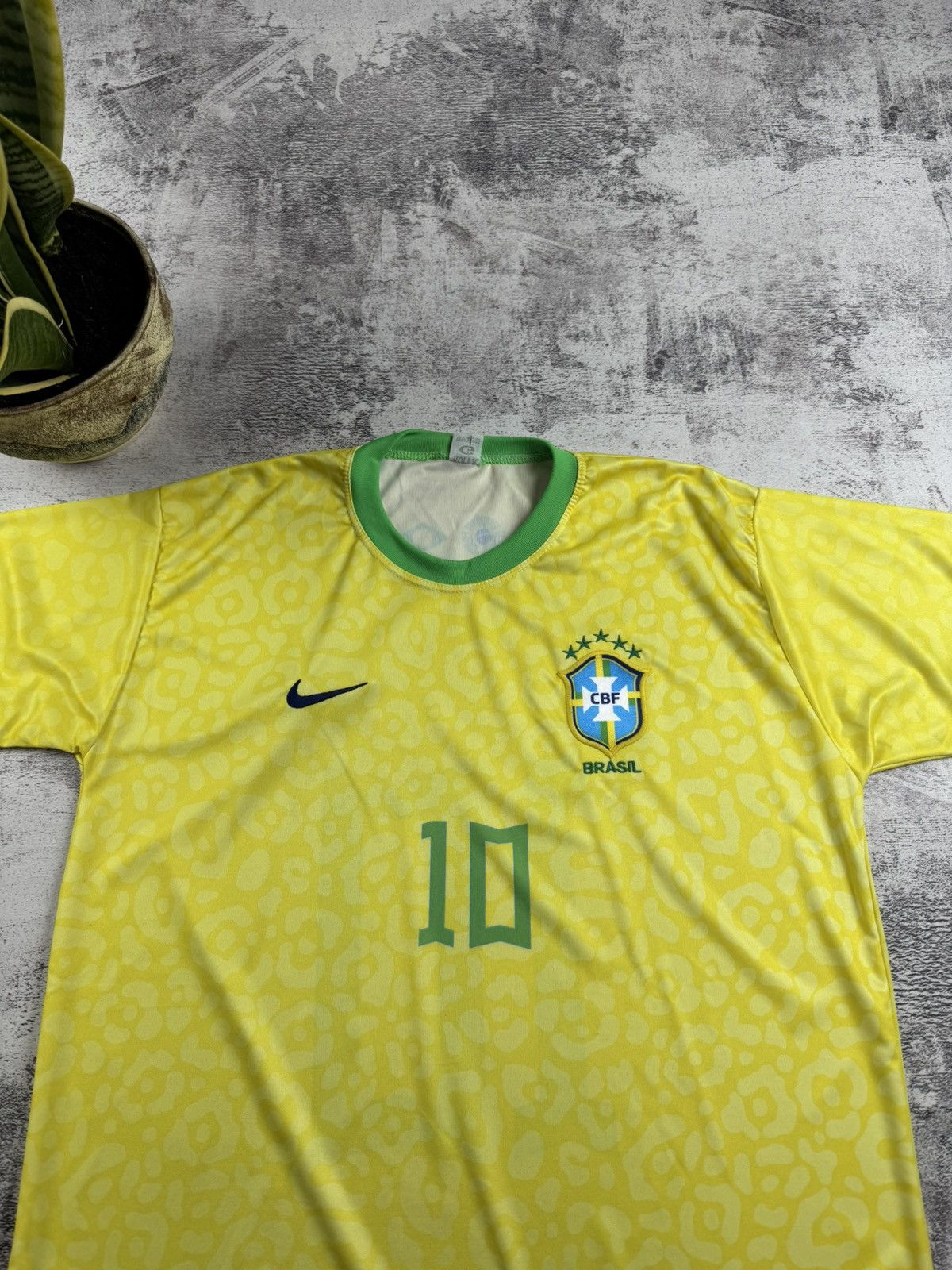 Vintage BRASIL Away National Football Blokecore Tee T Shirt Jersey Size US L / EU 52-54 / 3 - 7 Thumbnail