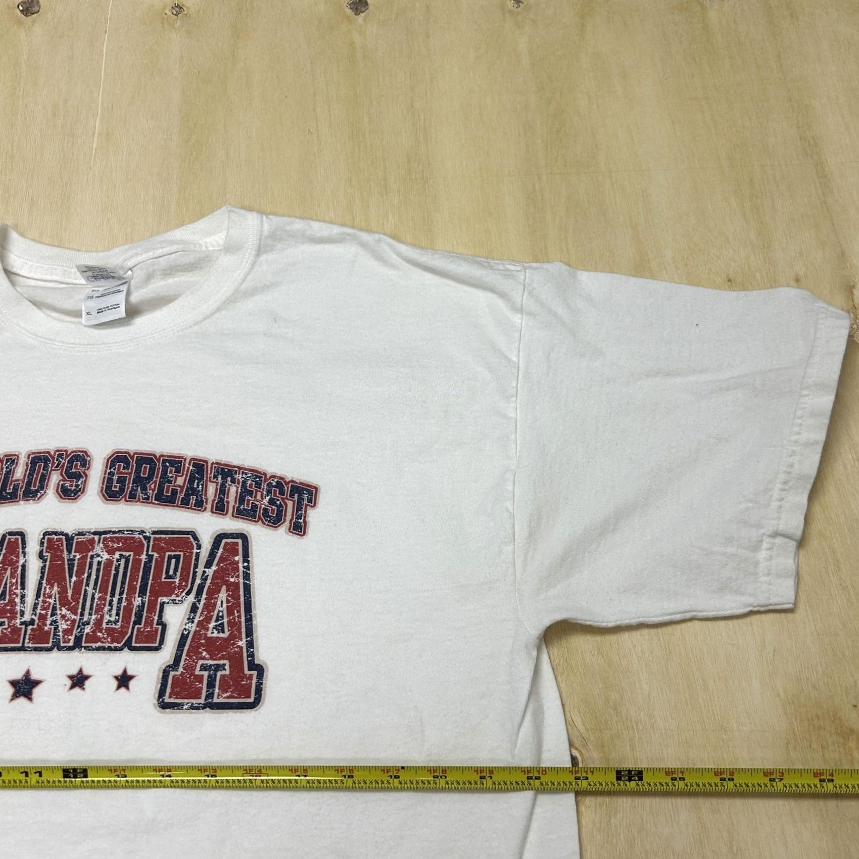 Gildan Grandpa Shirt Mens XL White Gildan Graphic Tee T-Shirt Size US XL / EU 56 / 4 - 6 Thumbnail