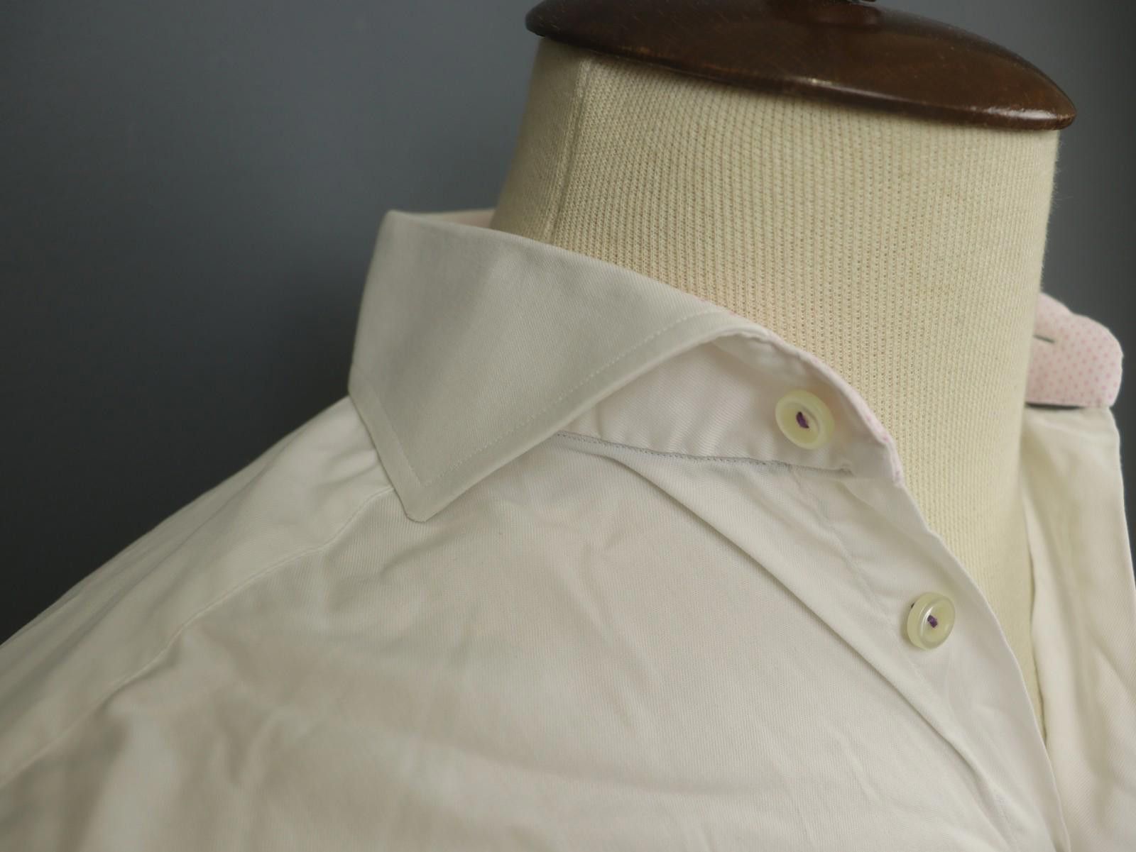 Eton Eton White 100% Cotton Collared Dress Shirt Size 40 Size 38R - 5 Thumbnail