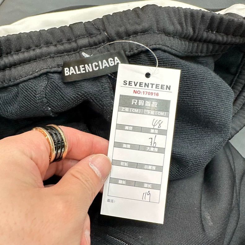 Balenciaga Balenciaga Black and white embroidered trousers with doubl Size US 32 / EU 48 - 6 Thumbnail