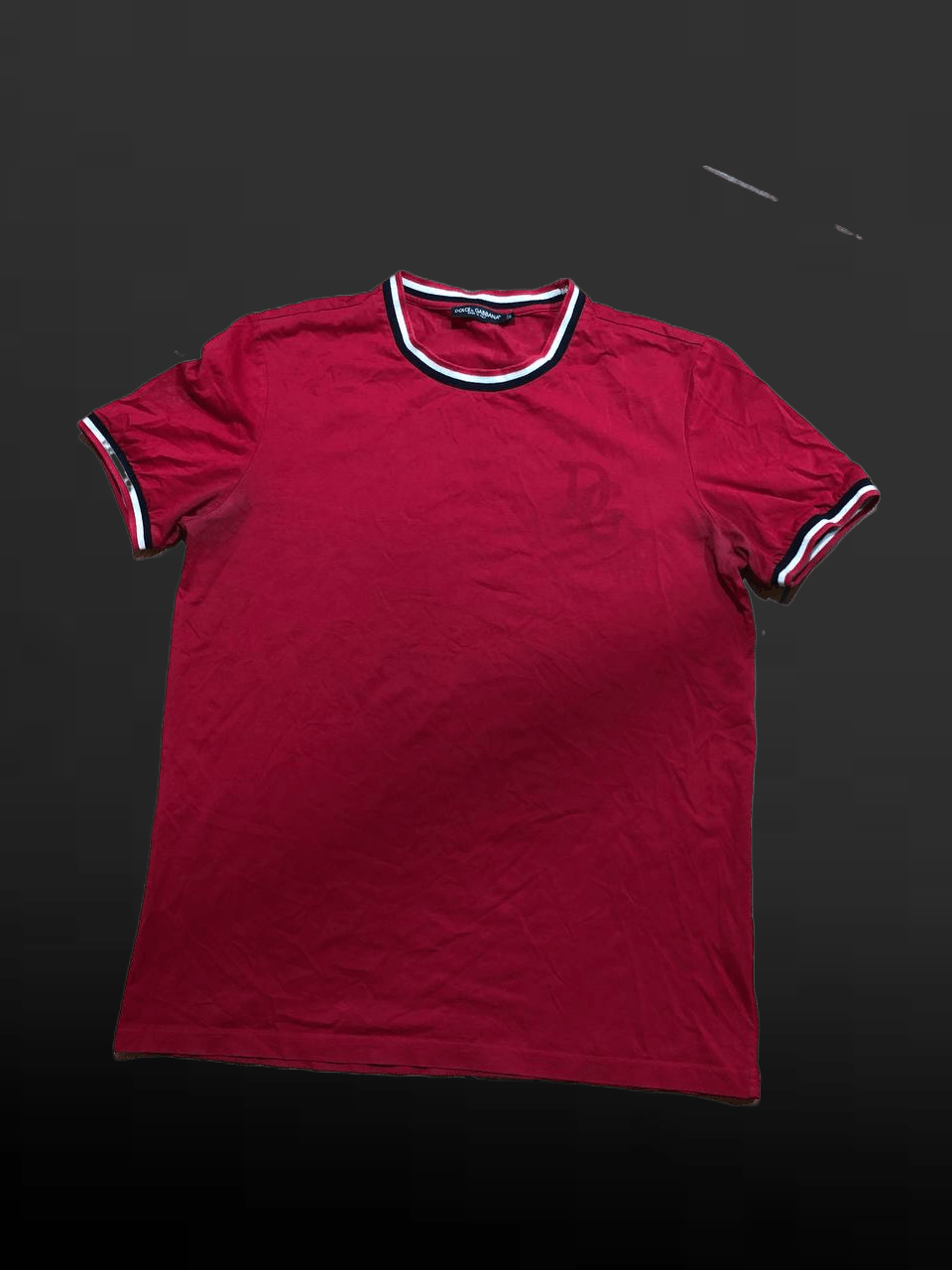 Dolce & Gabbana DOLCE & GABBANA T-shirt Red DG Crown Logo Short Sleeve Size US L / EU 52-54 / 3 - 1 Thumbnail