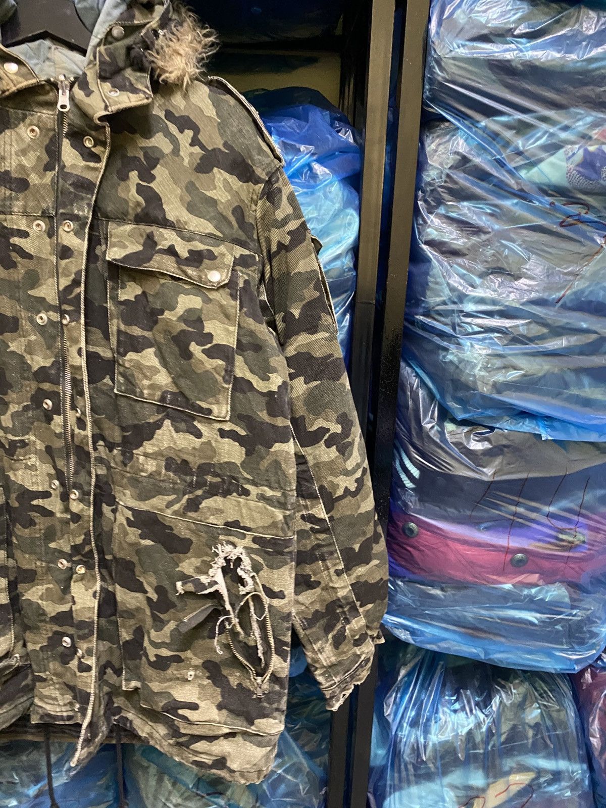 Henrik Vibskov Henrik Vibskov Camouflage M-65 Style Fishtail Parka Jacket Size US M / EU 48-50 / 2 - 6 Thumbnail