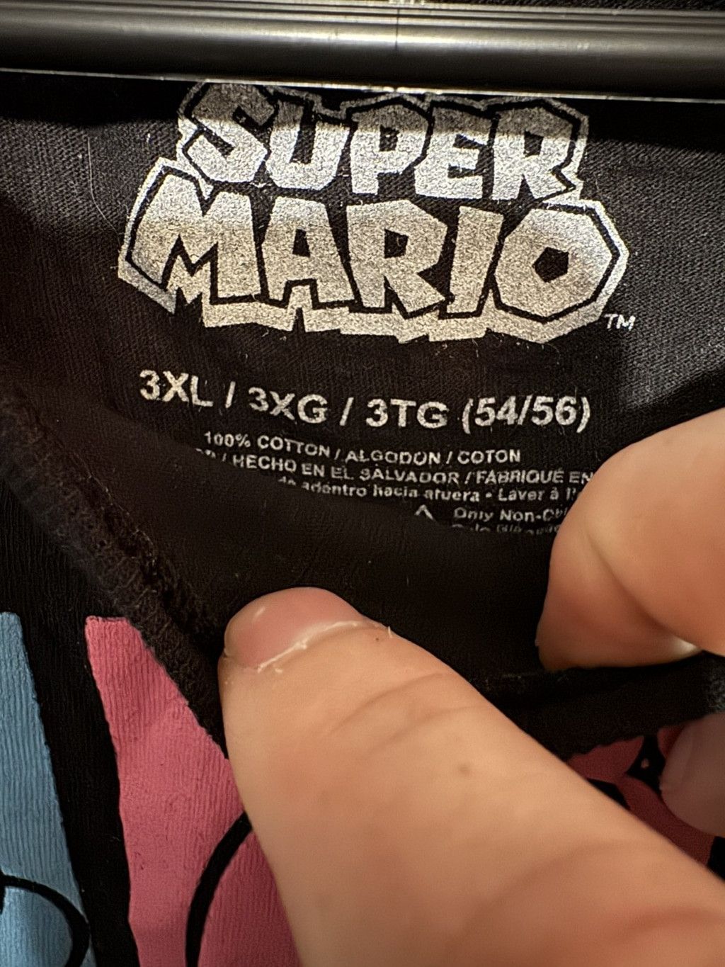 Nintendo Super Mario Brothers Characters T Shirt Men's Size 3XL Black Size US XXL / EU 58 / 5 - 3 Thumbnail