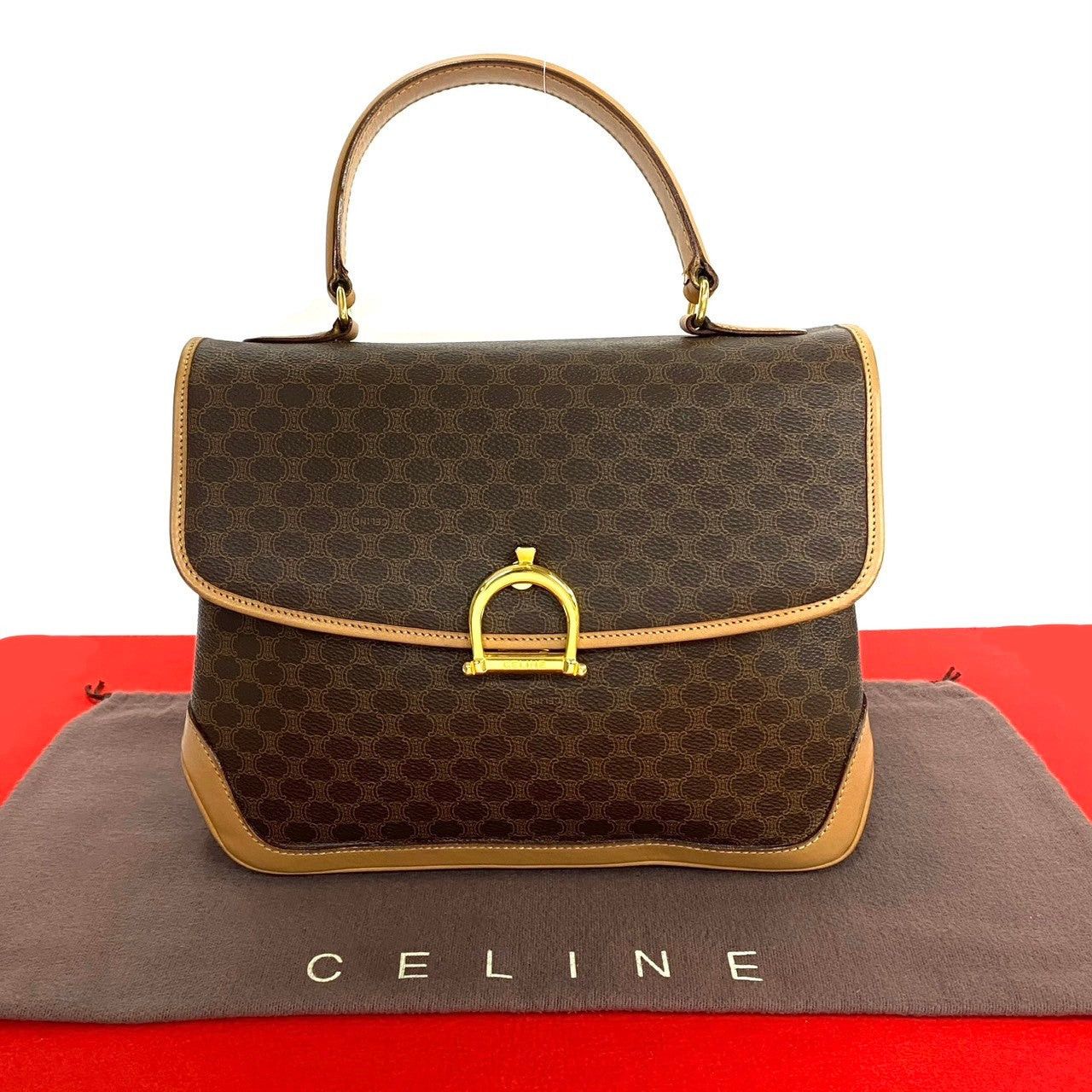 Celine Celine Handbag Brown Leather Size ONE SIZE - 1 Thumbnail