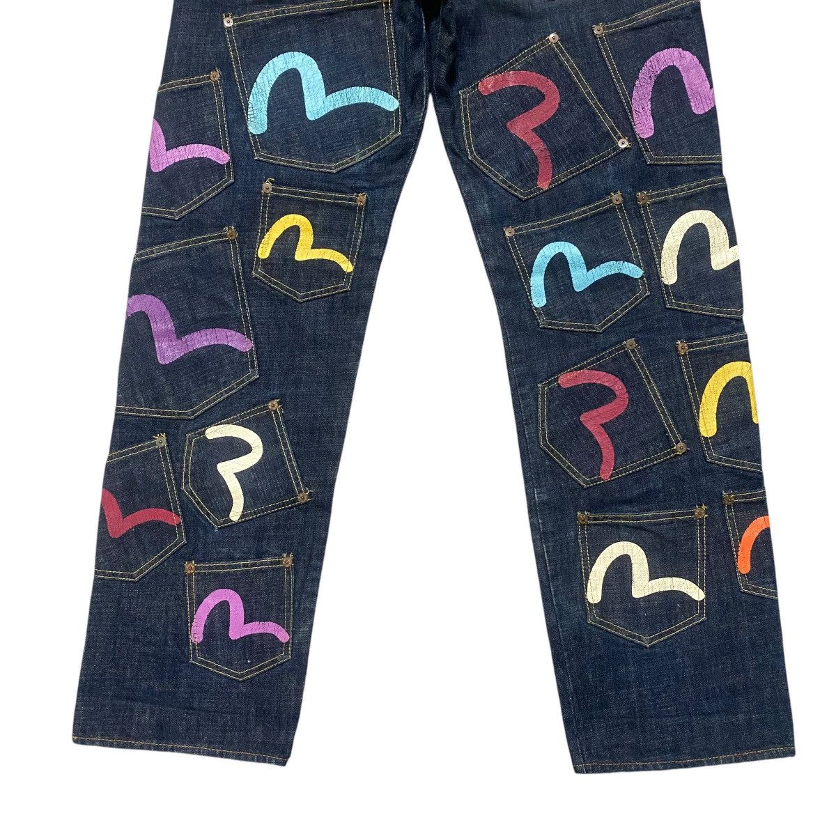 Evisu Evisu Paris Denim Multi Pocket Selvedge Jeans Size US 34 / EU 50 - 12 Thumbnail
