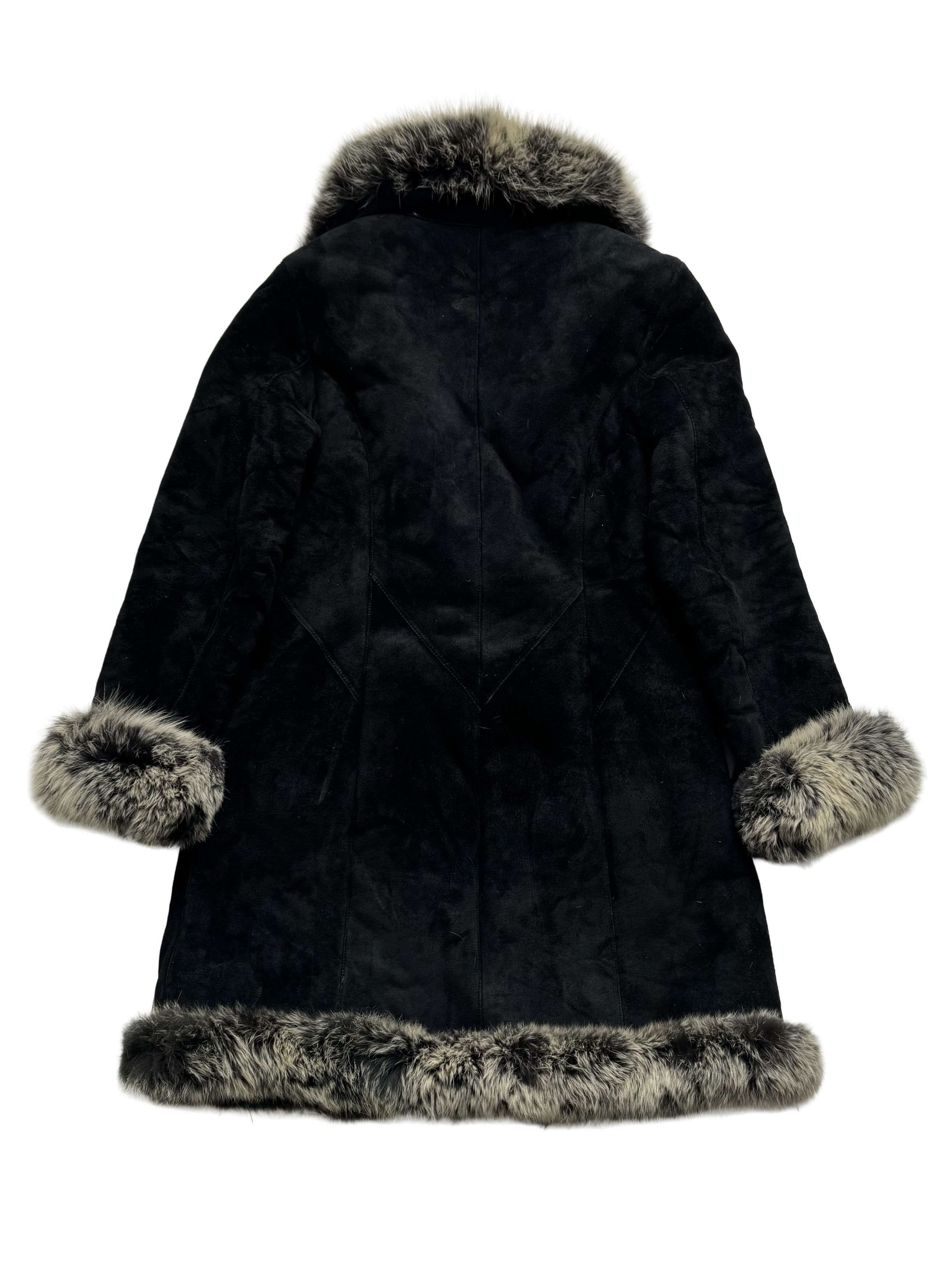 Vintage Vintage Leather Coat With Real Fur Details Size L / US 10 / IT 46 - 12 Thumbnail