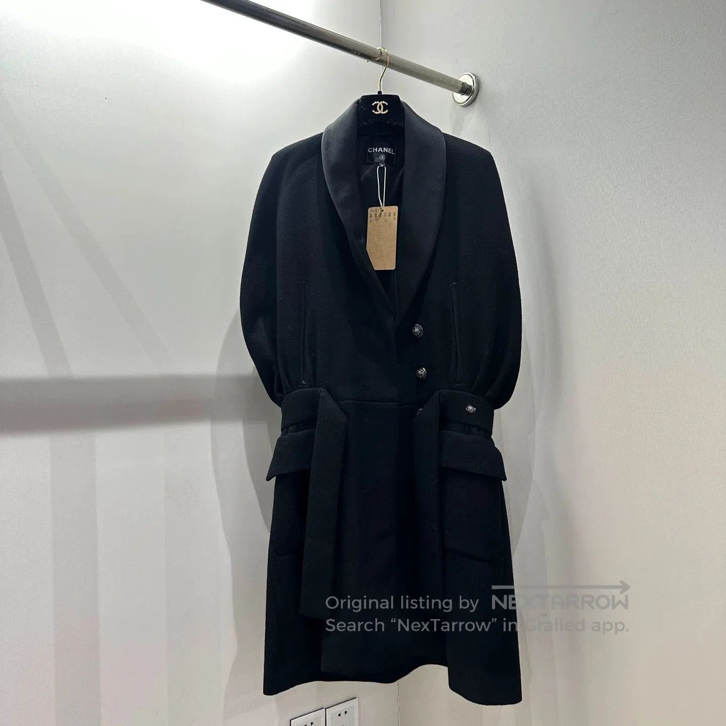 Chanel Chanel Sleeveless Cashmere Tie Belt Coat. Size XXS / US 00 / IT 34 - 1 Thumbnail